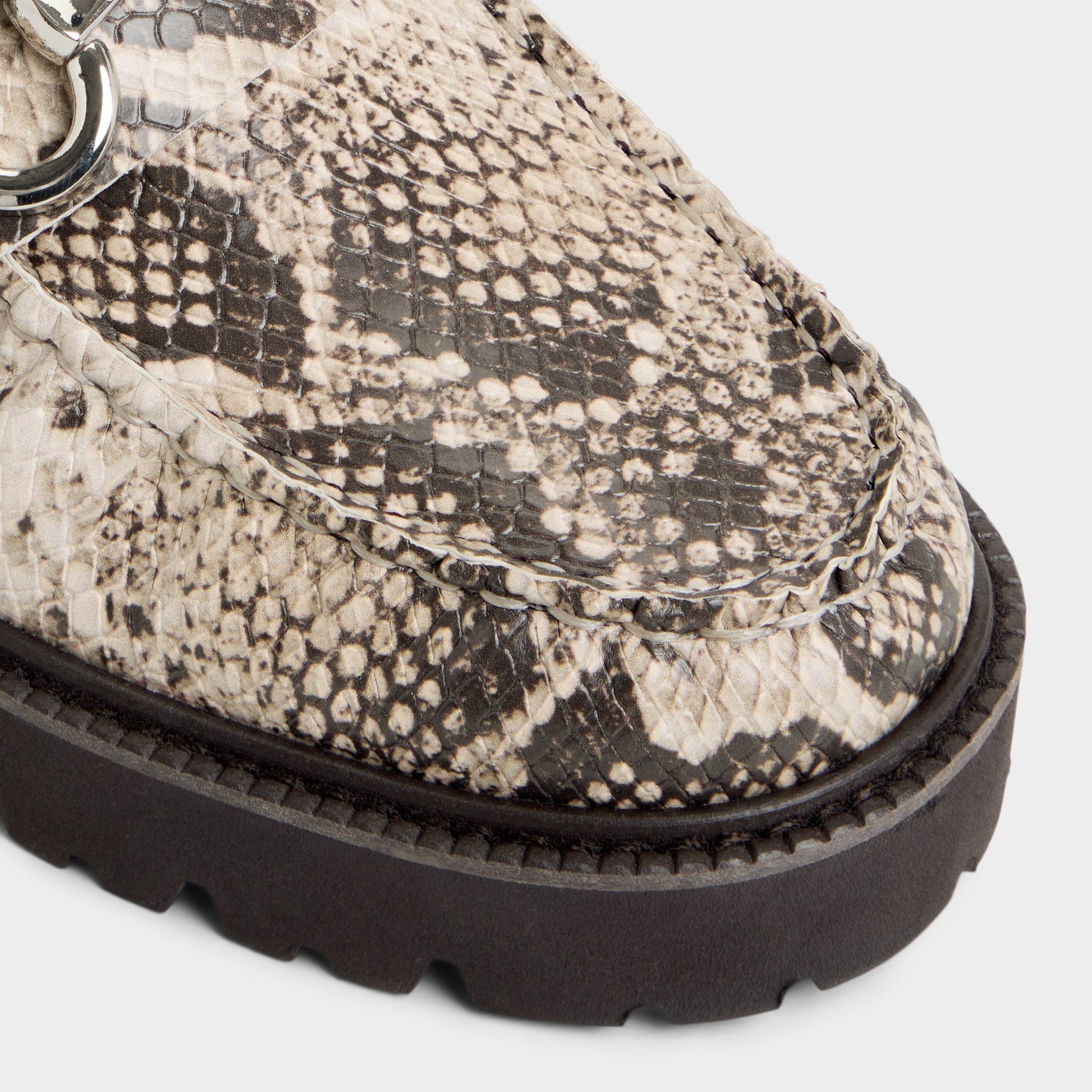 Close-up of the Open Brown Danrose Loafer