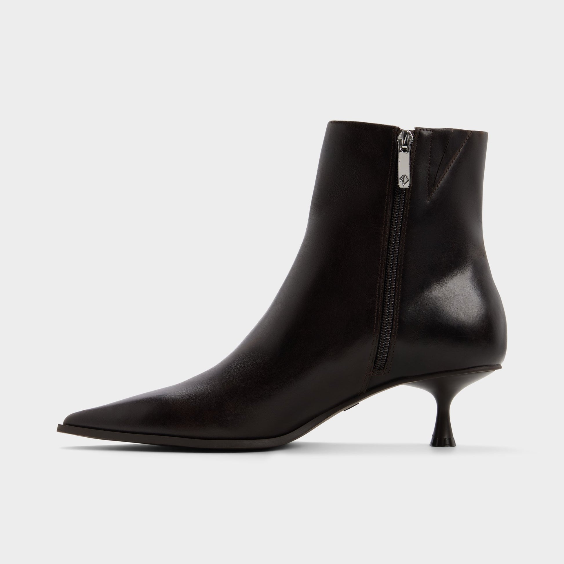 Vue latérale de Marron Foncé Emmalie Bottillon