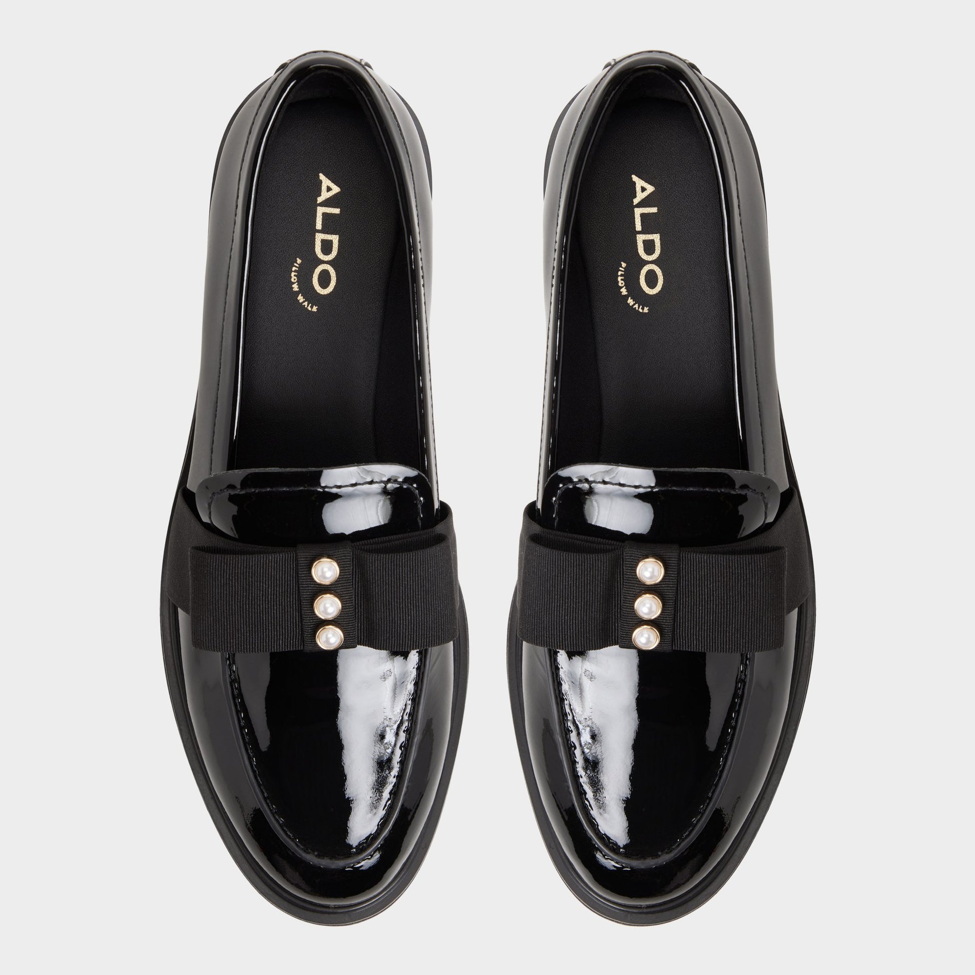 Top-down view of the Black Bissom Loafer