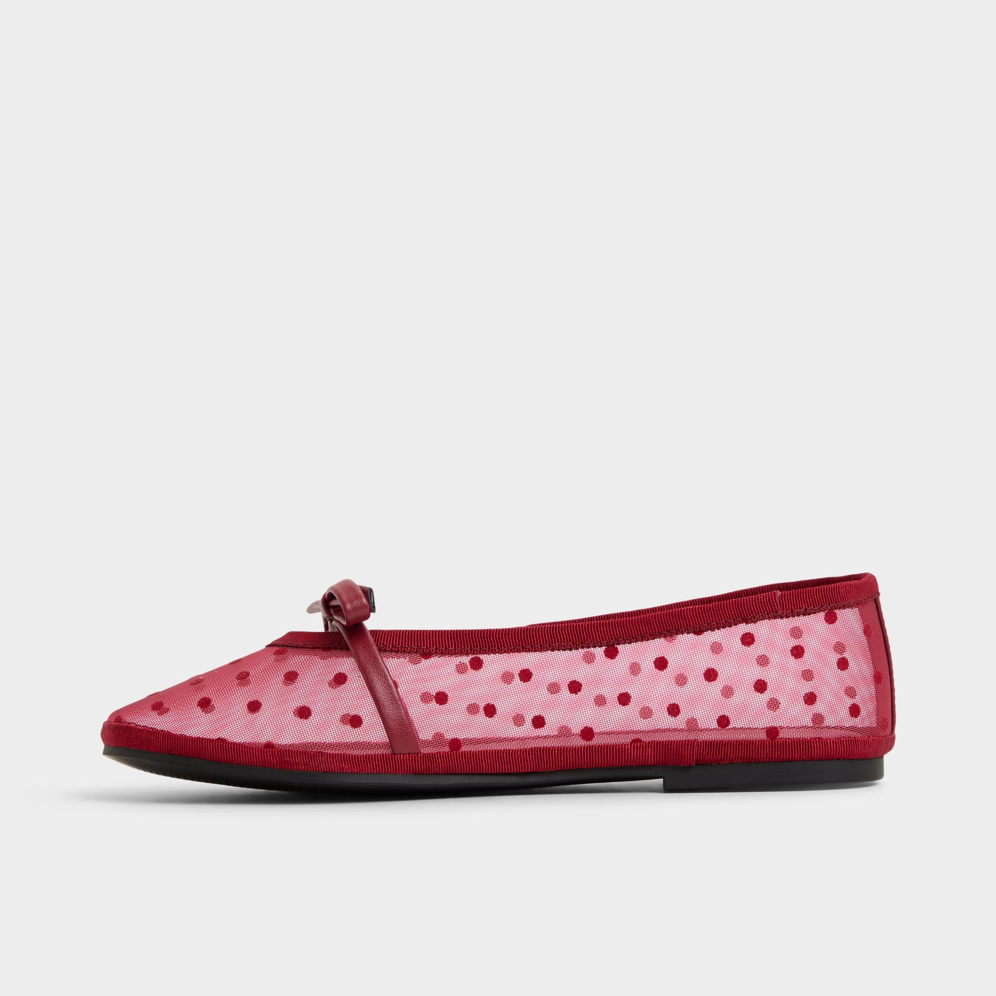 Vue latérale de Rouge Aurabella Ballerine