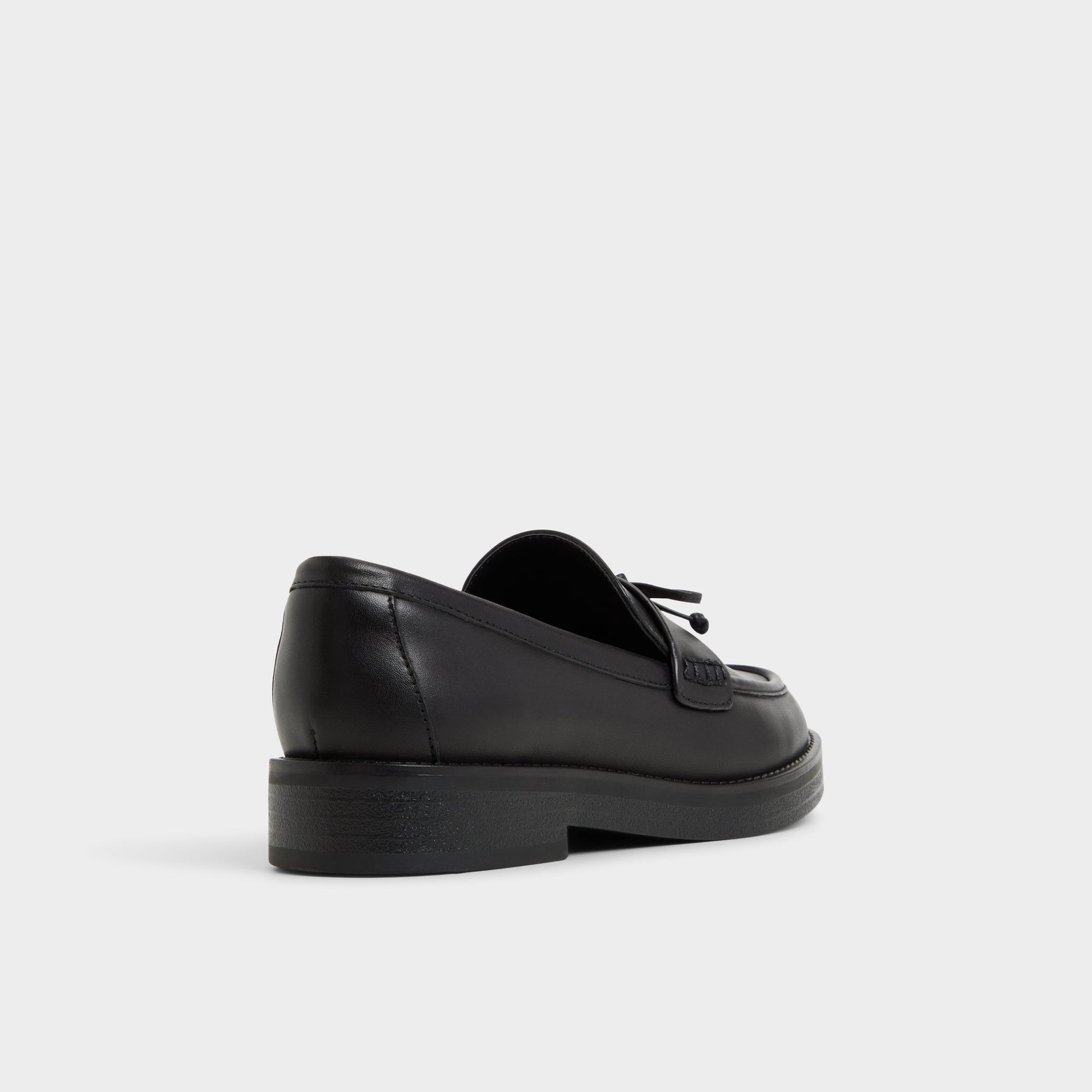Three-quarter angle of Black Gwajar Loafer's back side