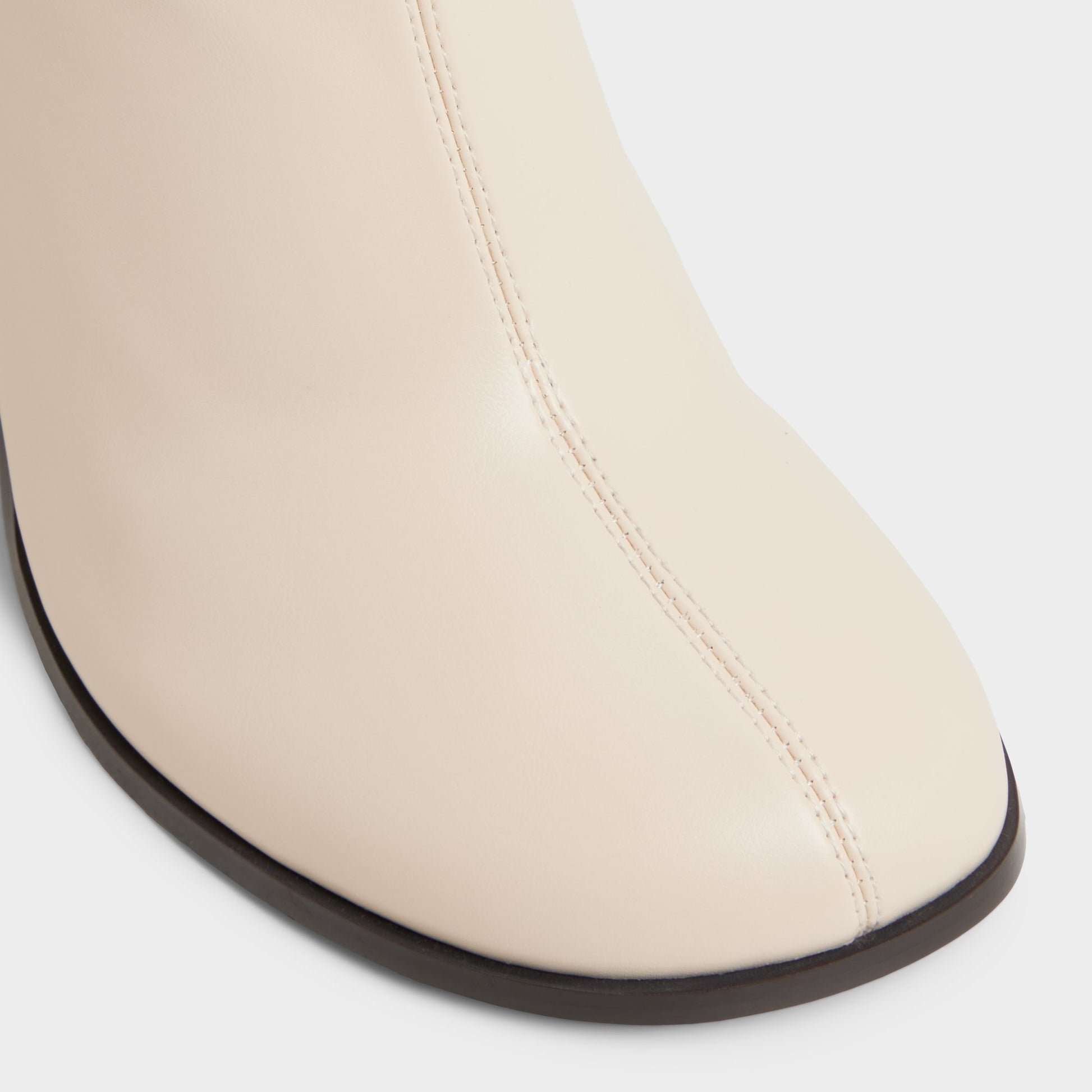 Close-up of the Cream Evander Ankle boot
