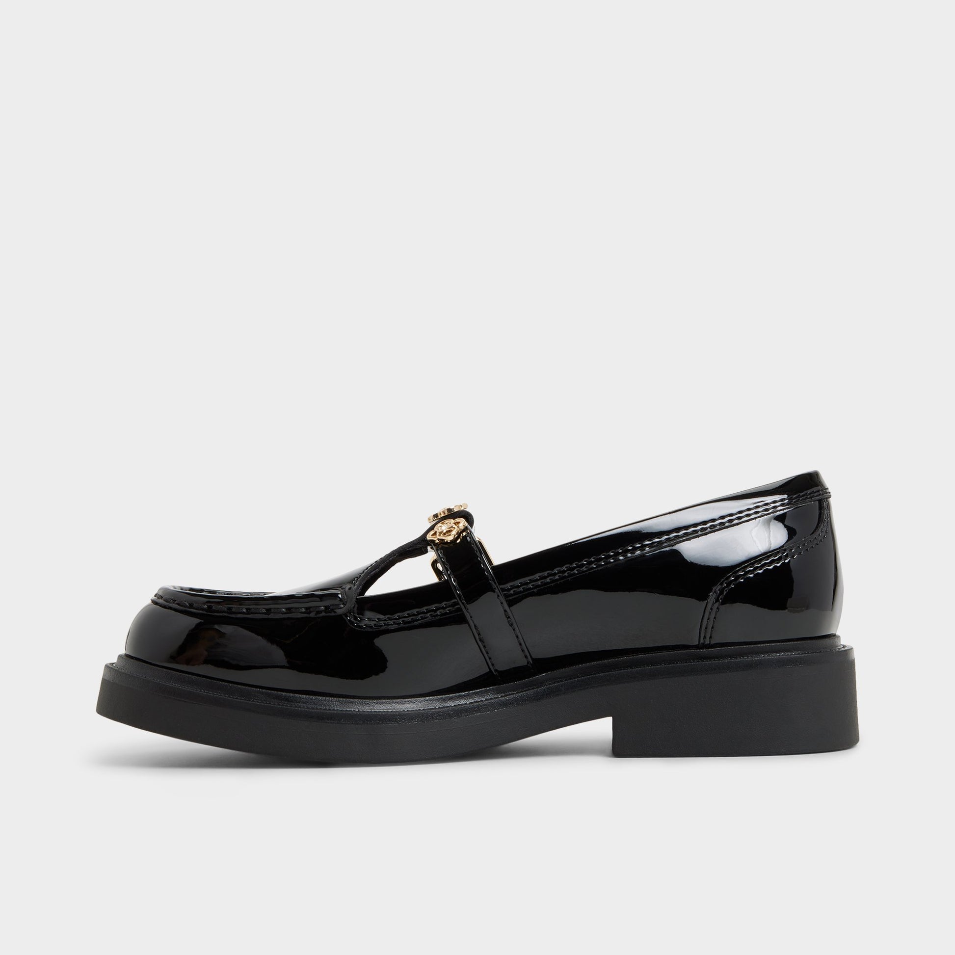 Side view of Black Antonela Loafer