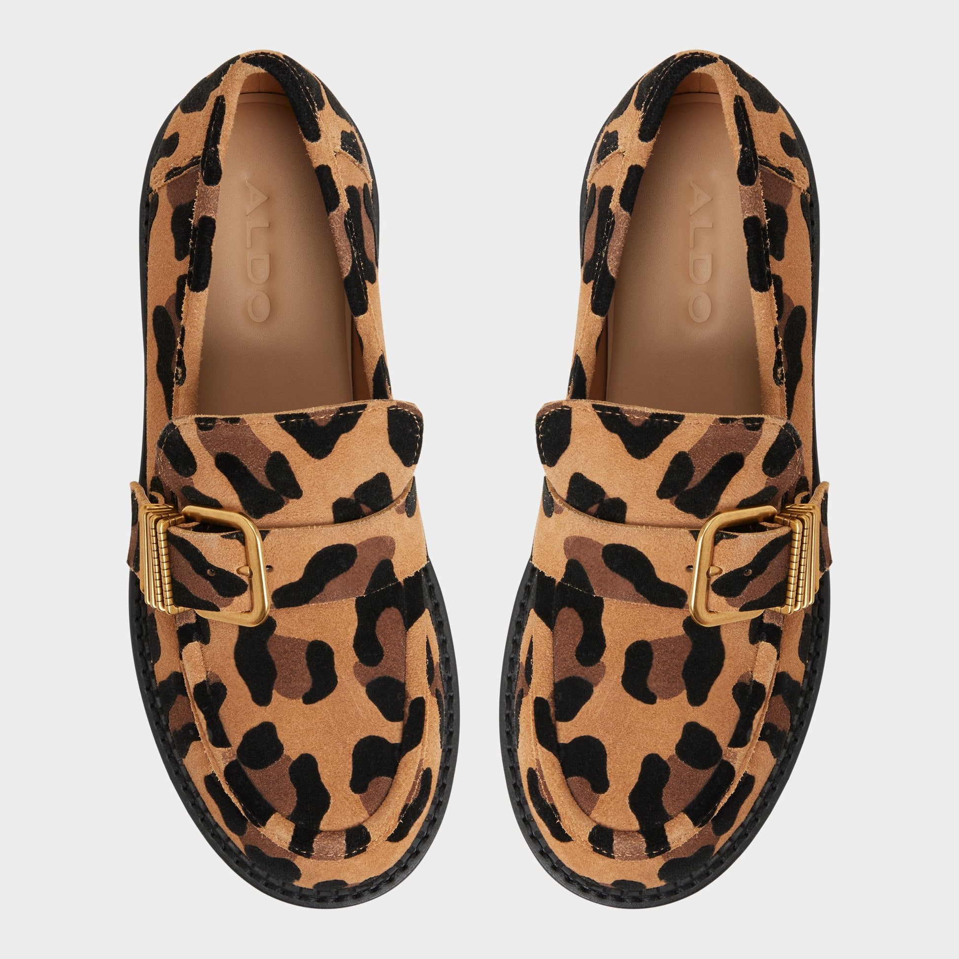 Top-down view of the Brown Multi Kalya Loafer