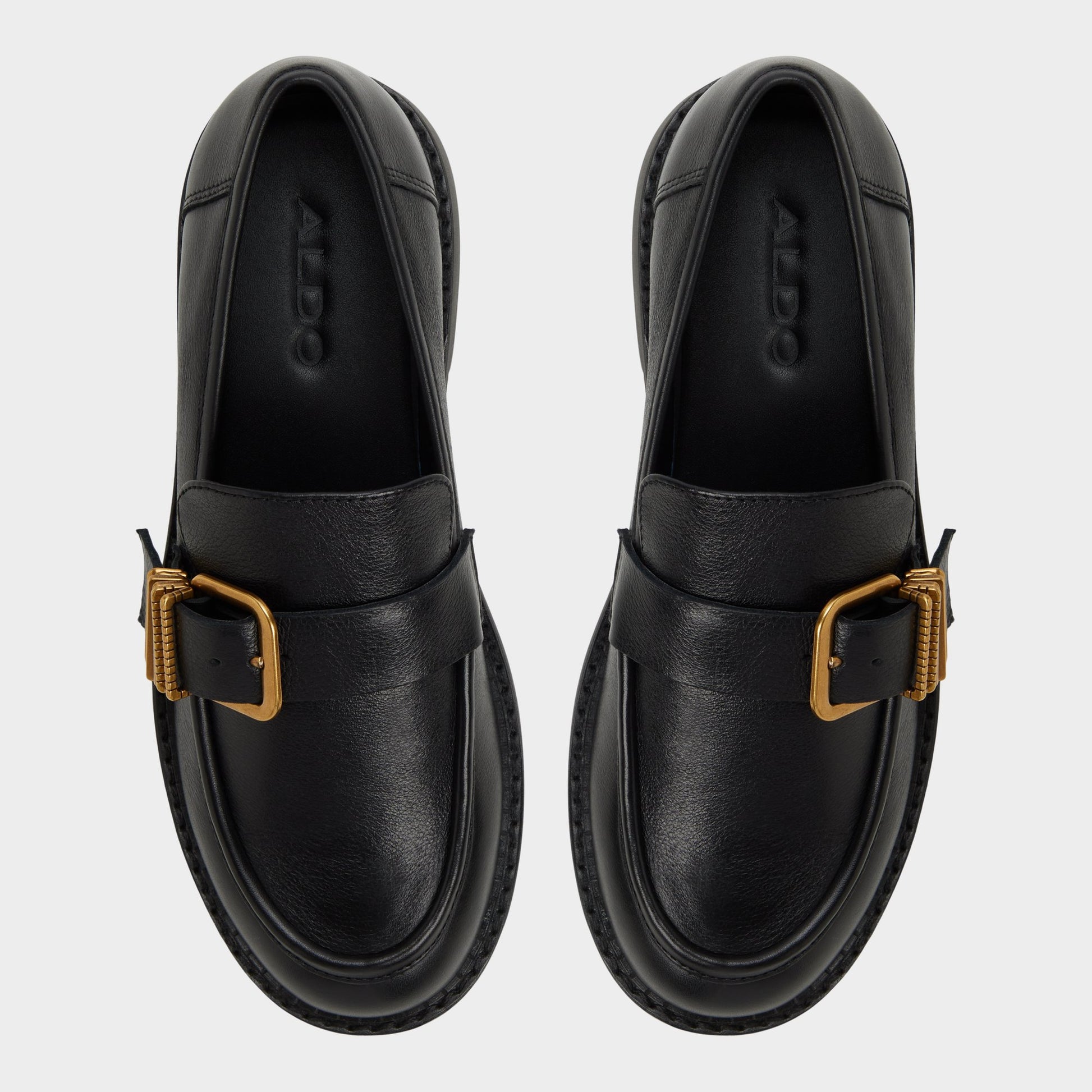 Top-down view of the Black Kalya Loafer