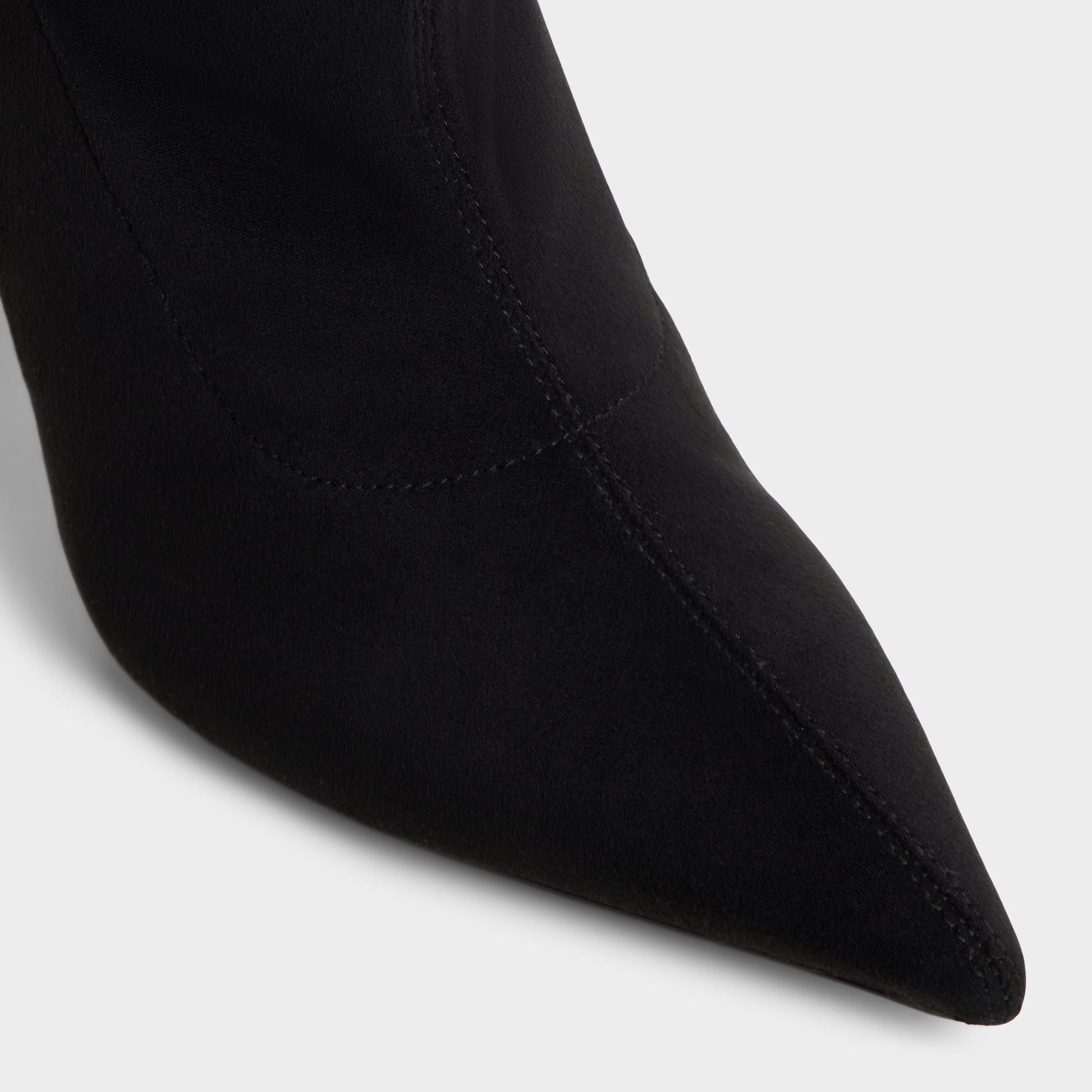 Close-up of the Black Caldan Over-the-knee boot