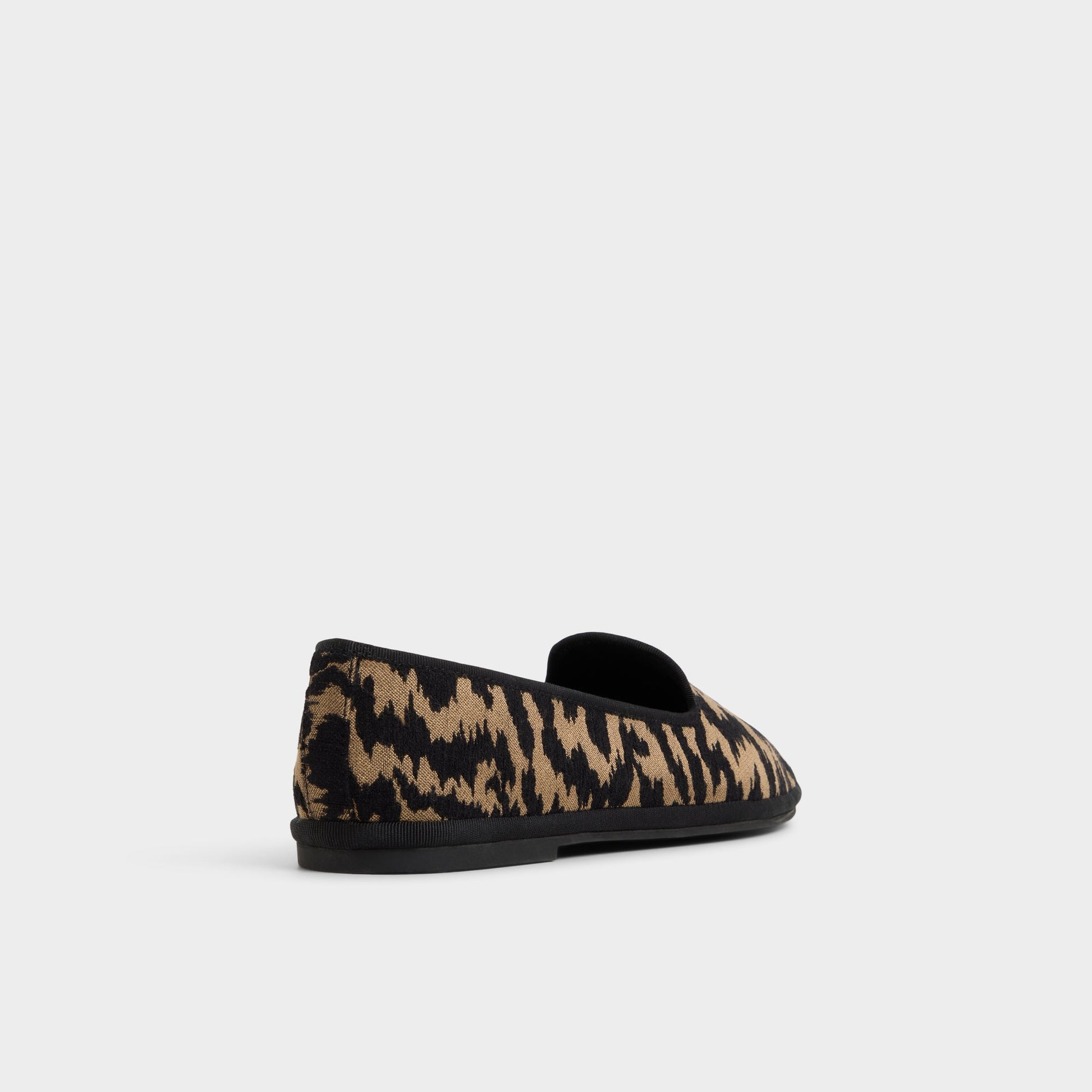 Three-quarter angle of Brown Multi Aurabelle Slip-on's back side