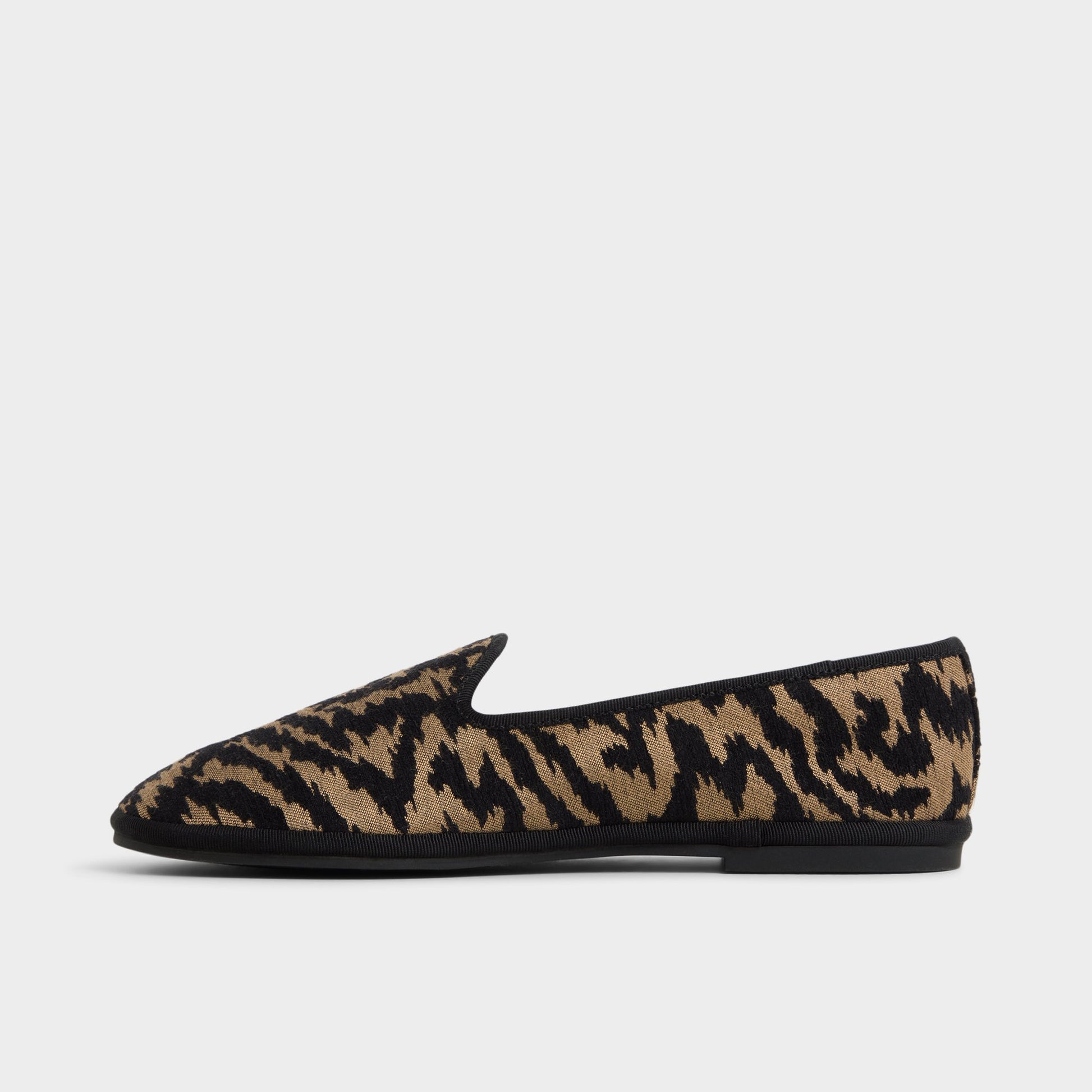 Side view of Brown Multi Aurabelle Slip-on