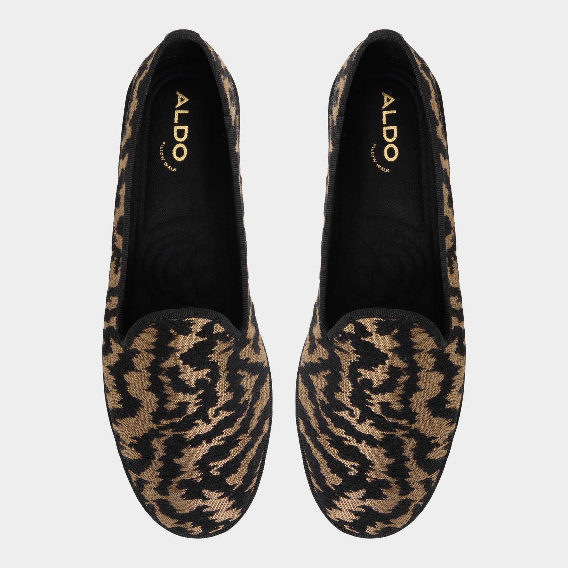 Top-down view of the Brown Multi Aurabelle Slip-on