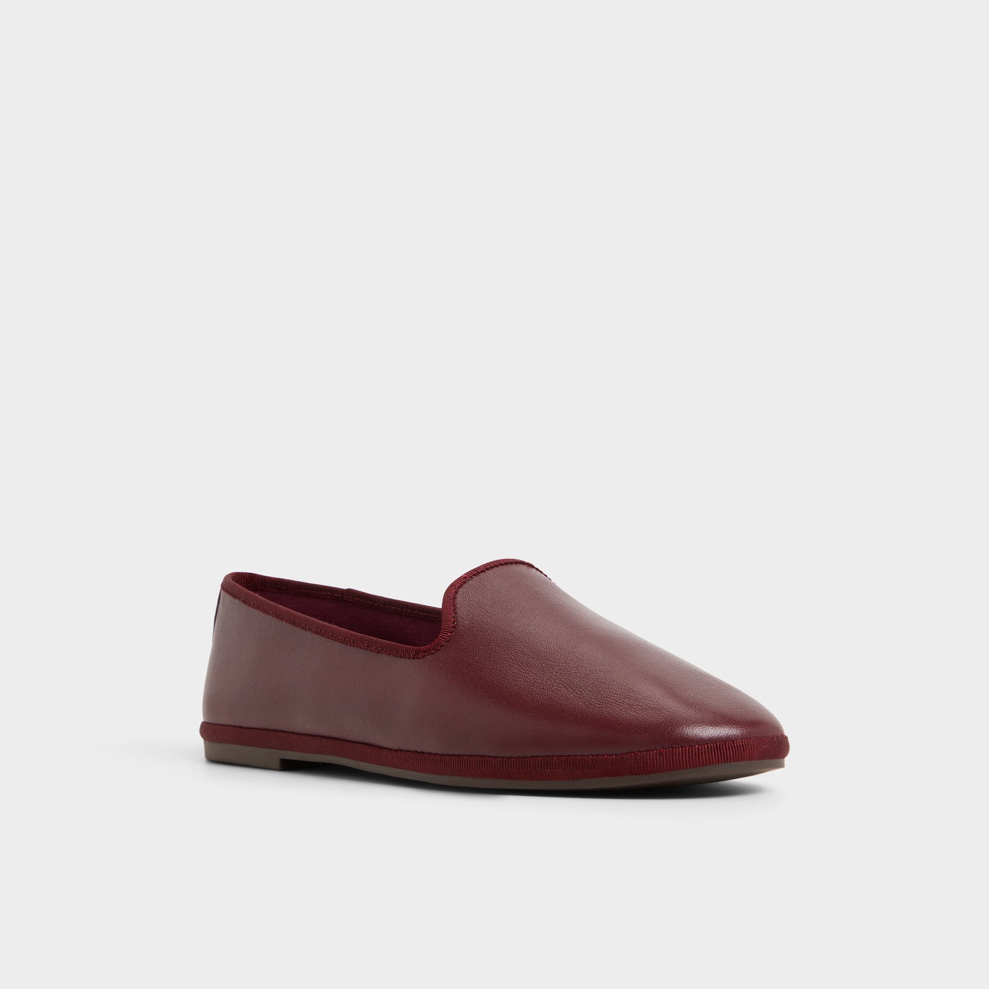 Three-quarter angle of Bordo Aurabelle Slip-on's front side