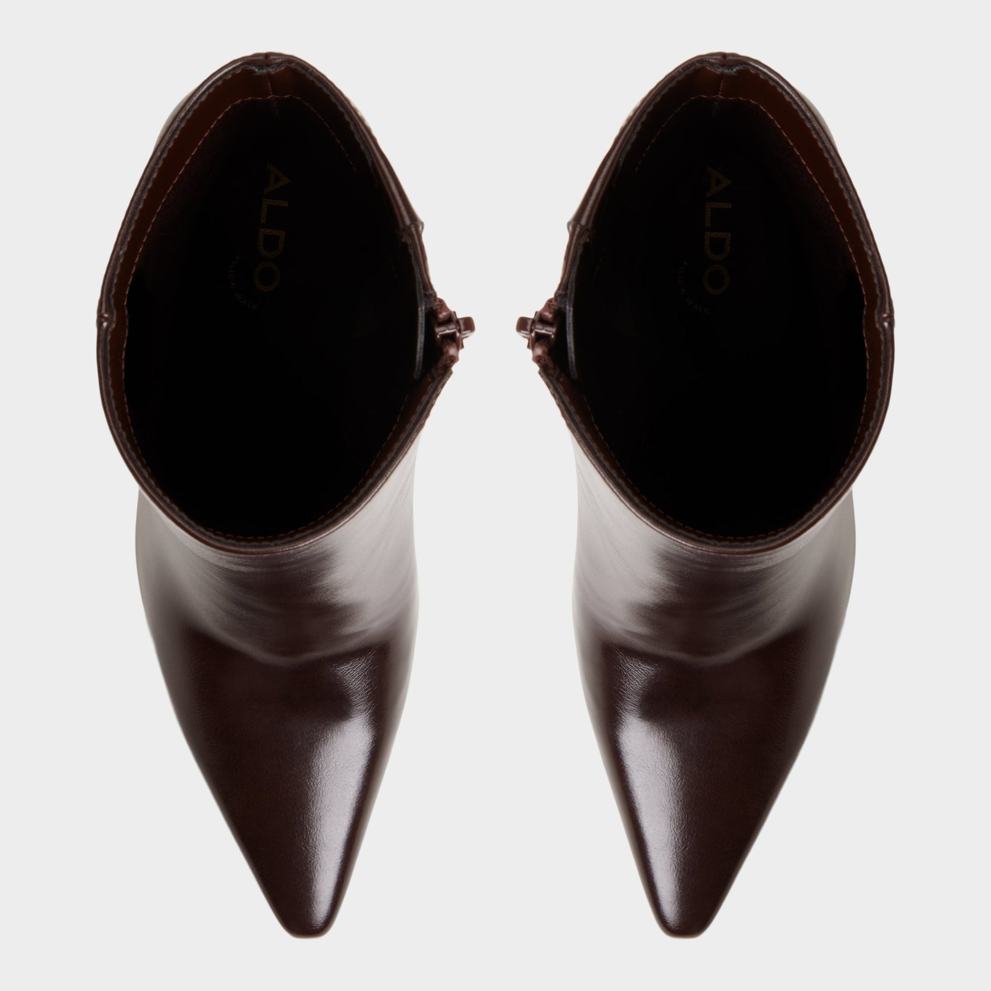Top-down view of the Dark brown Guavaberry Ankle boot