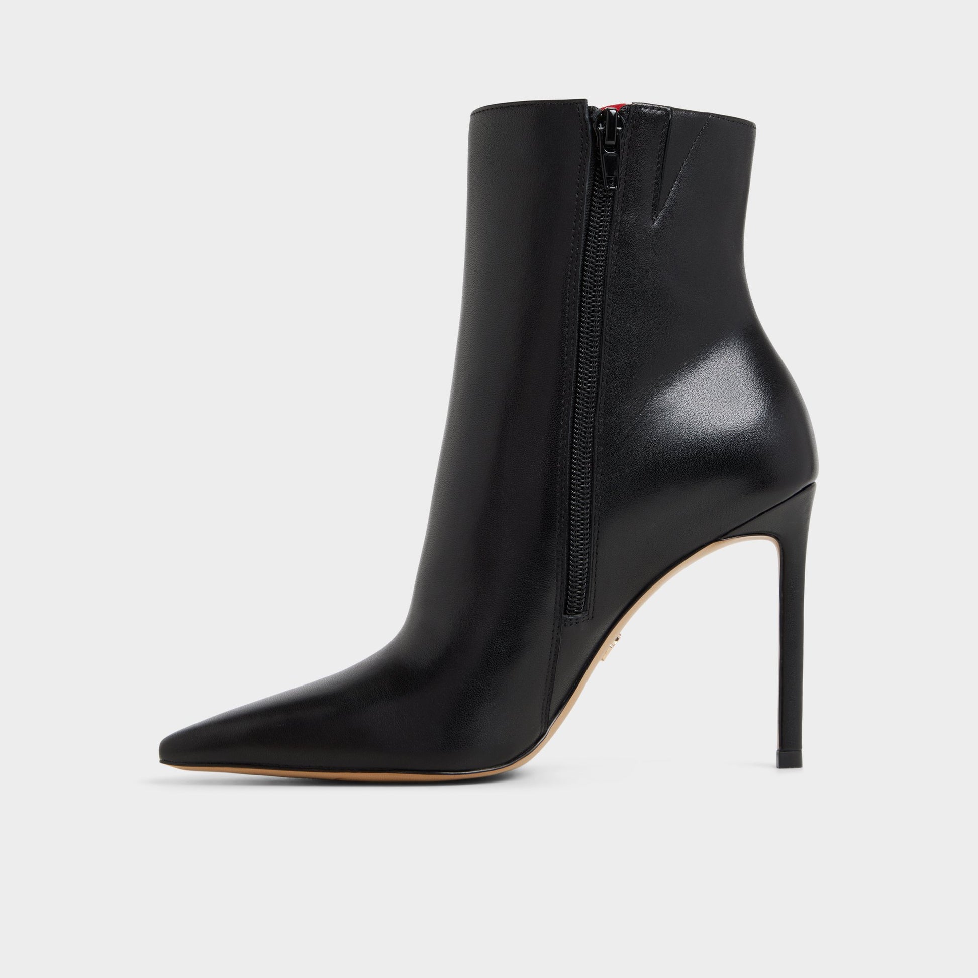Side view of Black Guavaberry Ankle boot