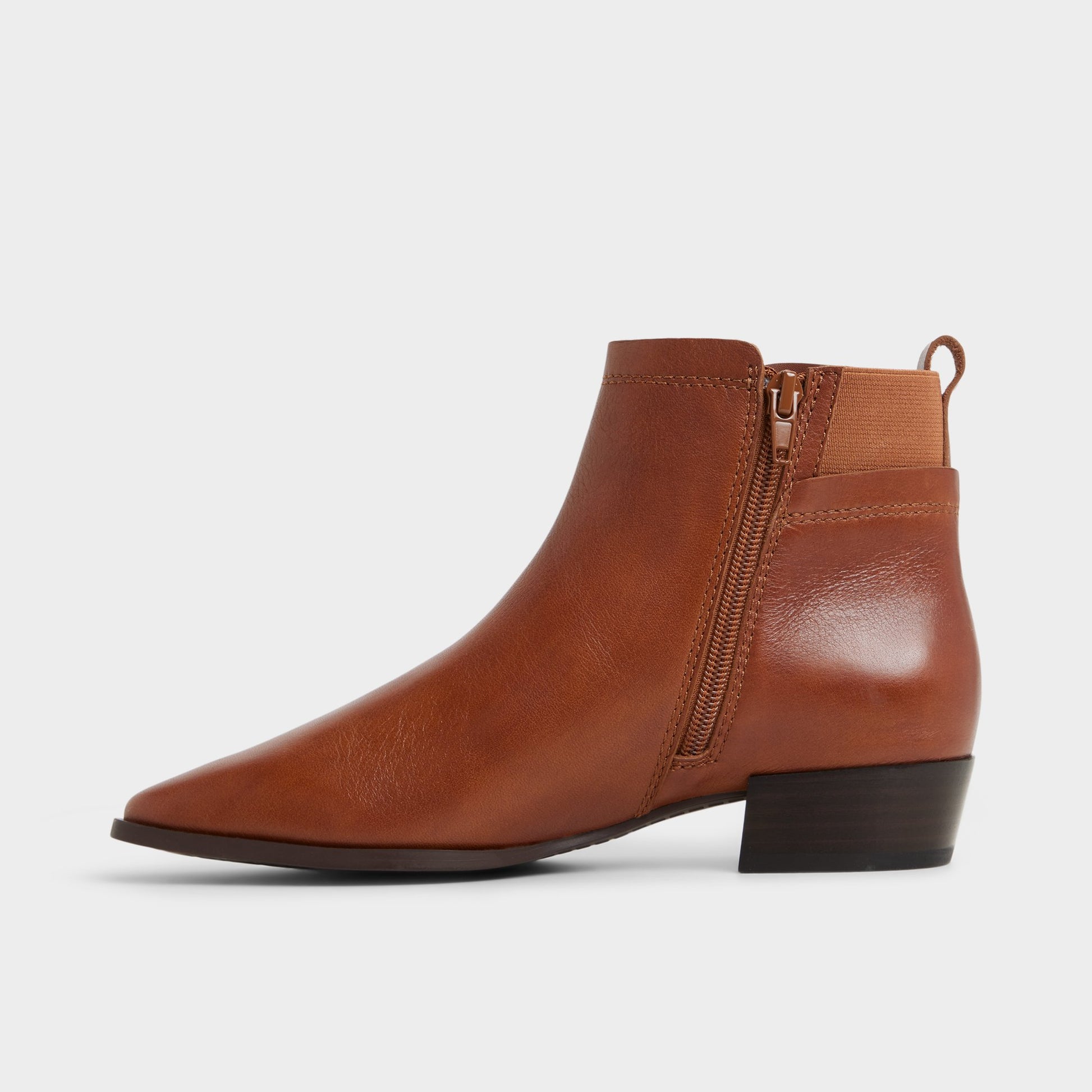 Side view of Medium brown Raneldar Chelsea boot