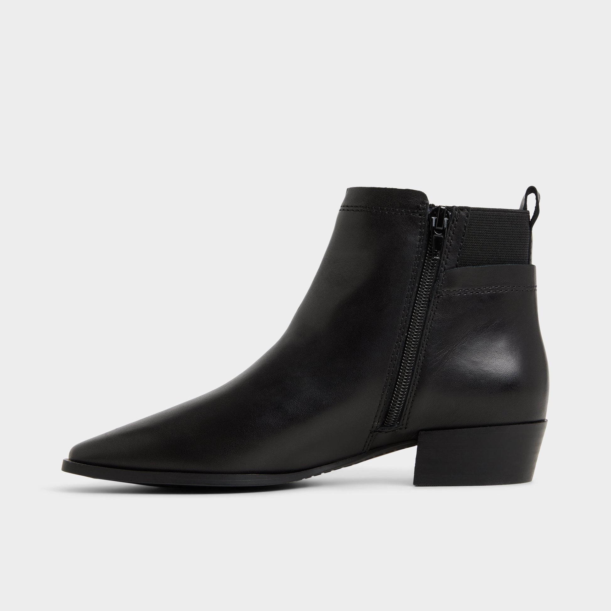 Side view of Black Raneldar Chelsea boot