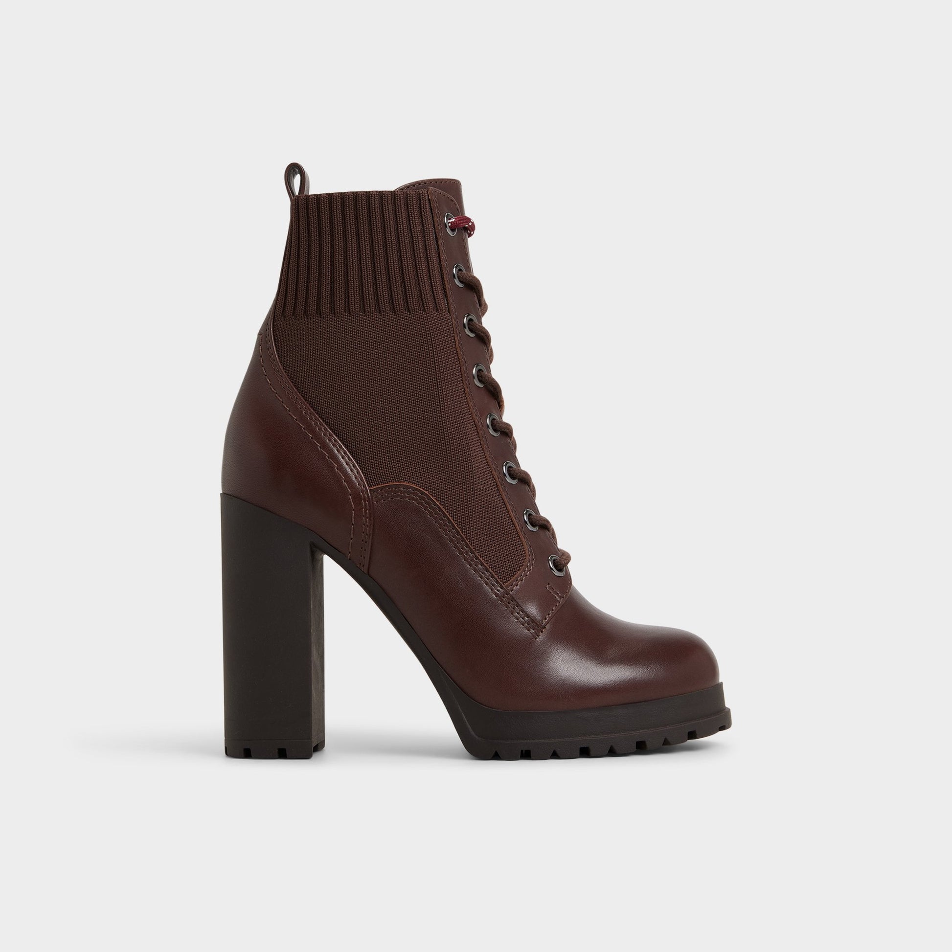Main View of Other Brown Rebellious Combat ankle boot for Womens