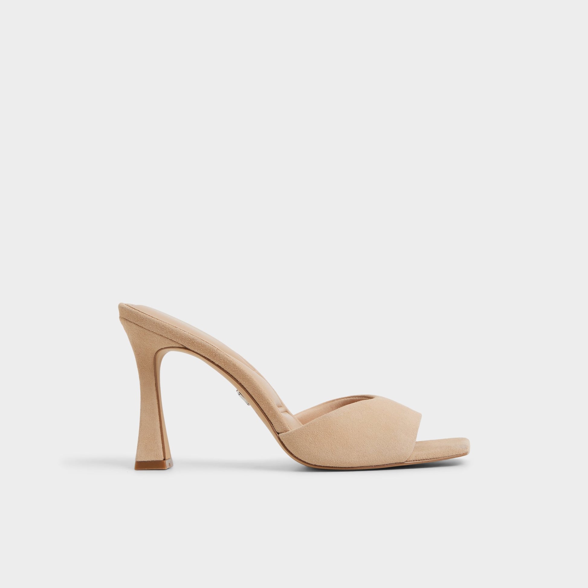Main View of Medium Beige Jennifer Heeled mule for Womens