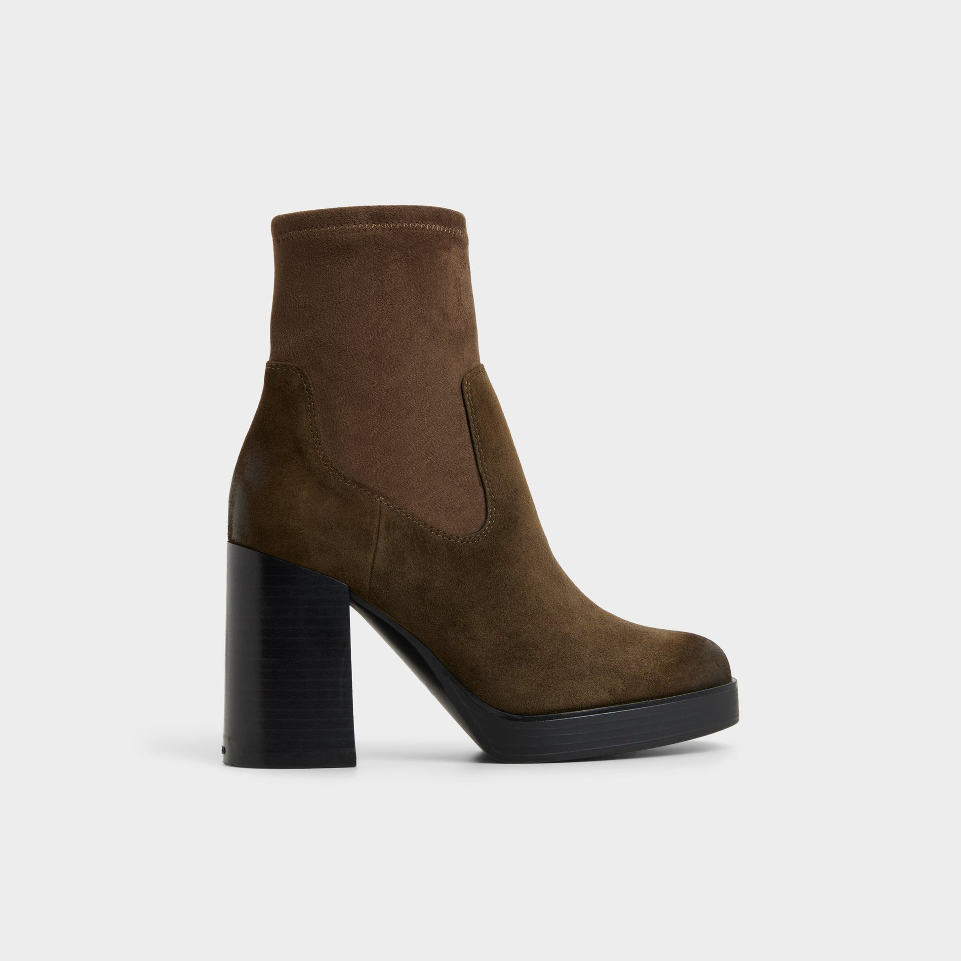 Main View of Dark Brown Seraphica Ankle boot for Womens