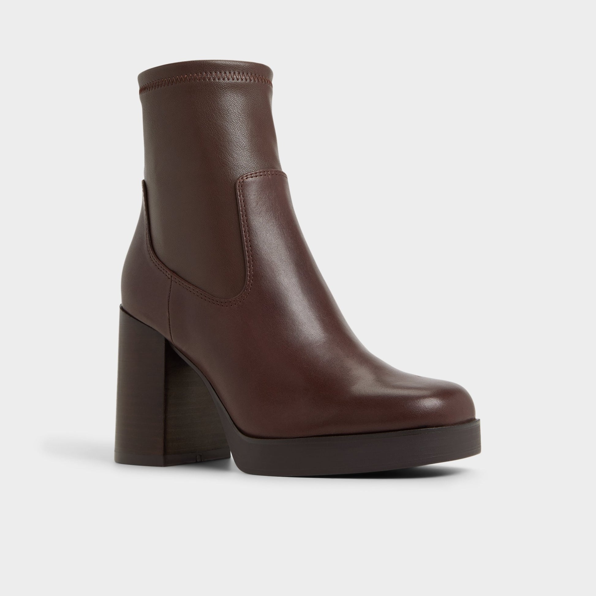 Three-quarter angle of Other brown Seraphica Ankle boot's front side