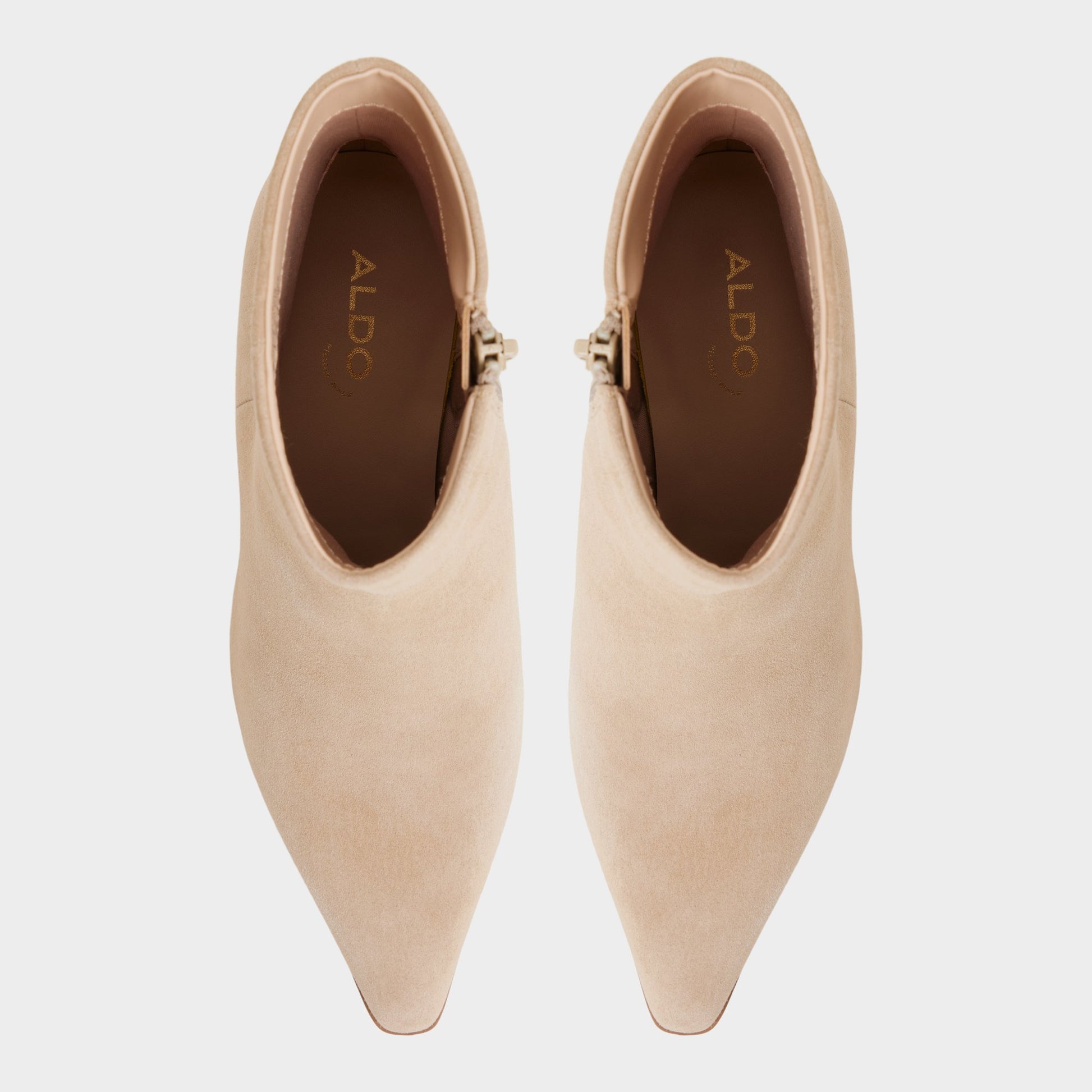 Top-down view of the Light Beige Shanah Ankle boot