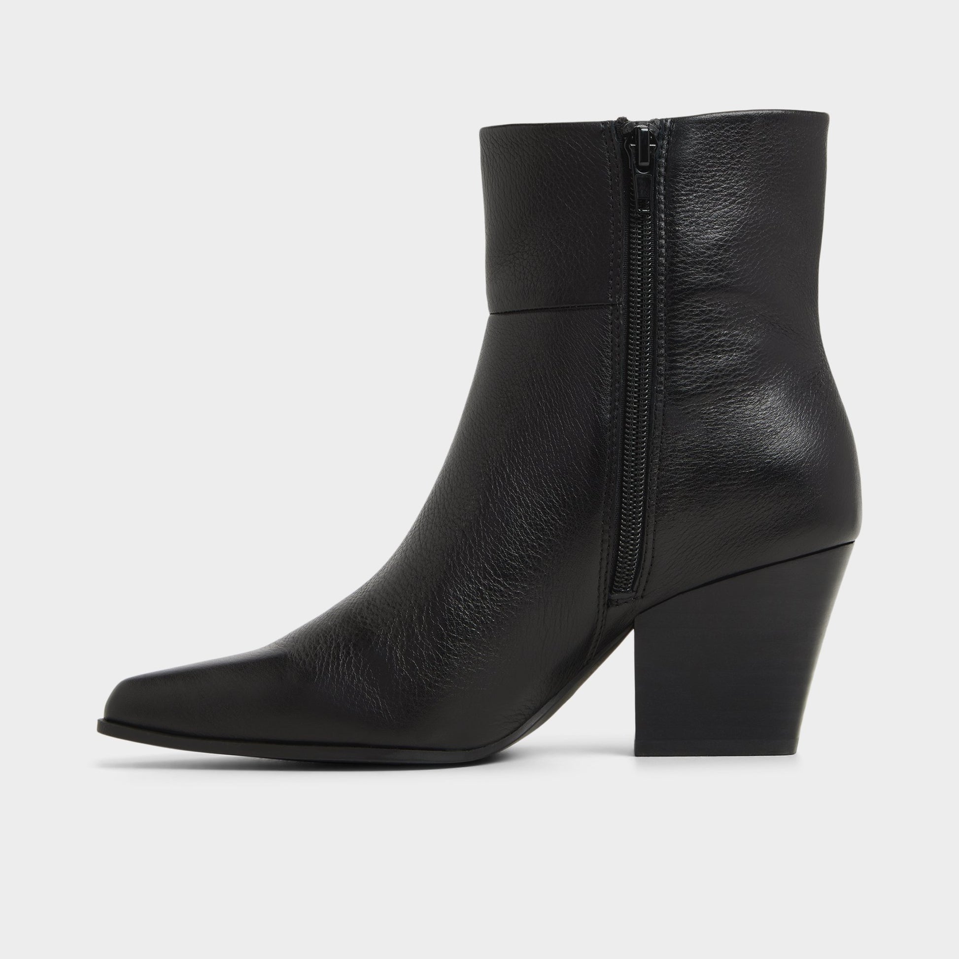 Side view of Black Shanah Ankle boot