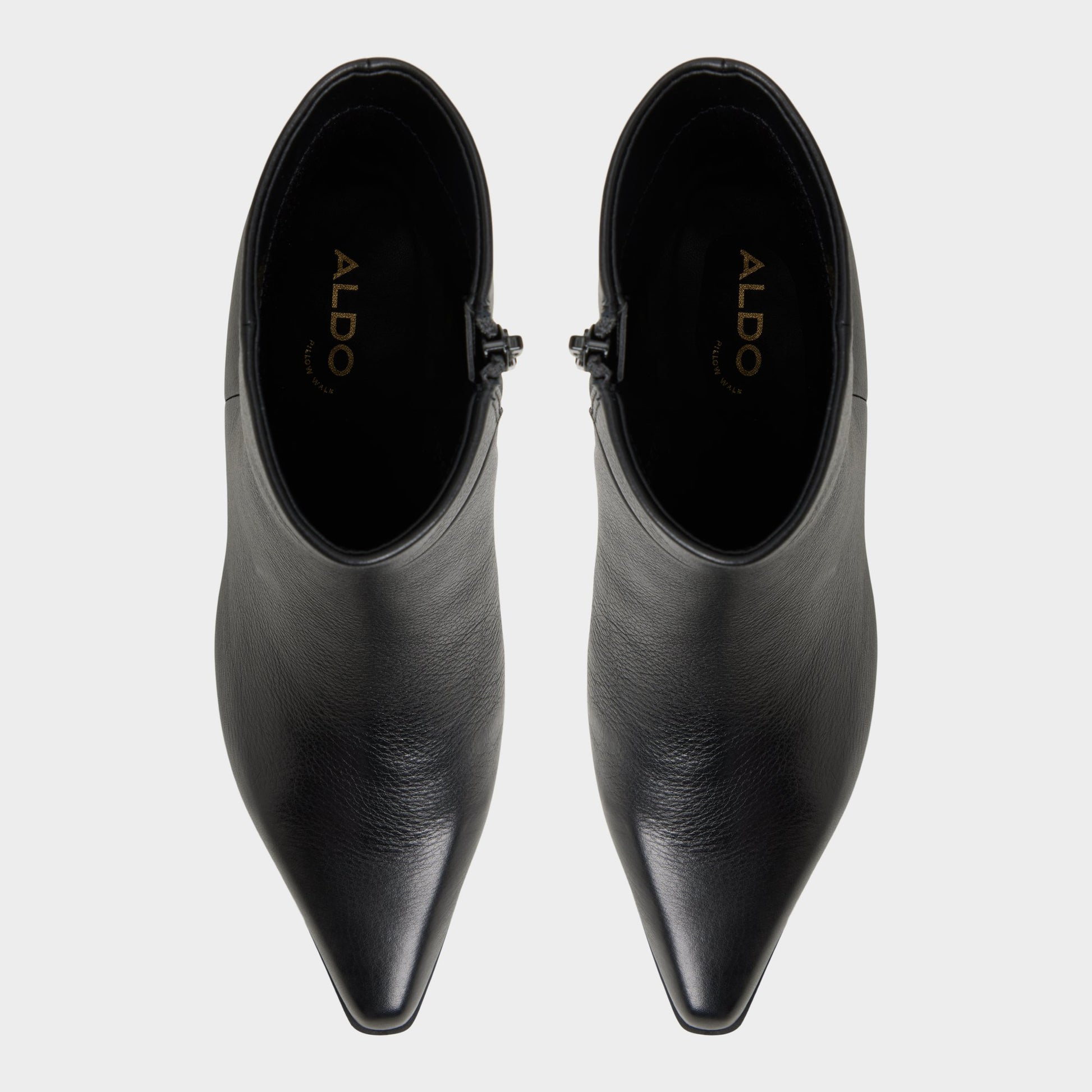 Top-down view of the Black Shanah Ankle boot
