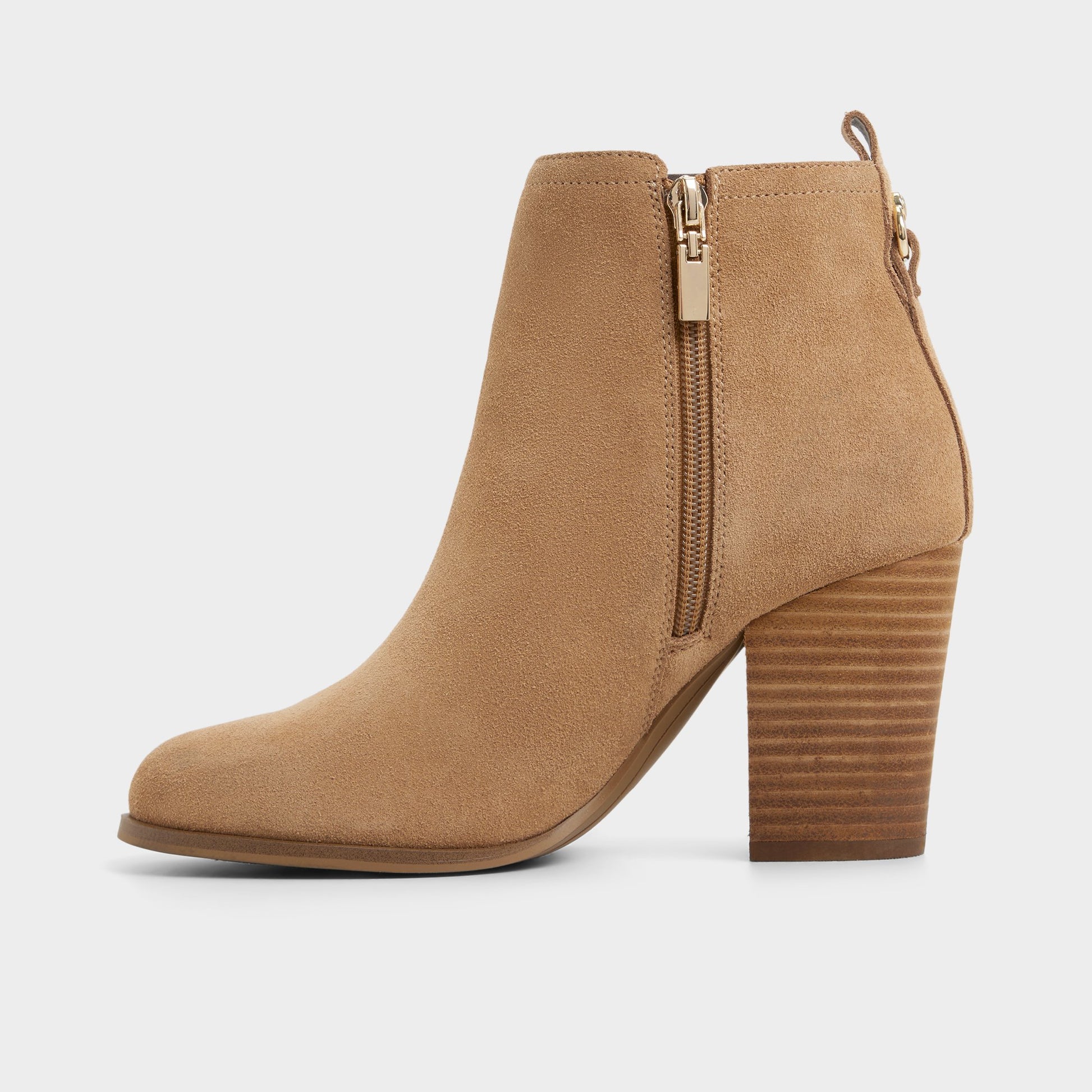 Side view of Medium Brown Noemia Ankle boot