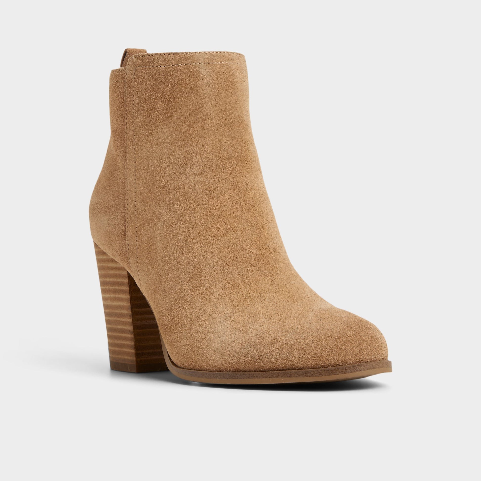 Three-quarter angle of Medium Brown Noemia Ankle boot's front side