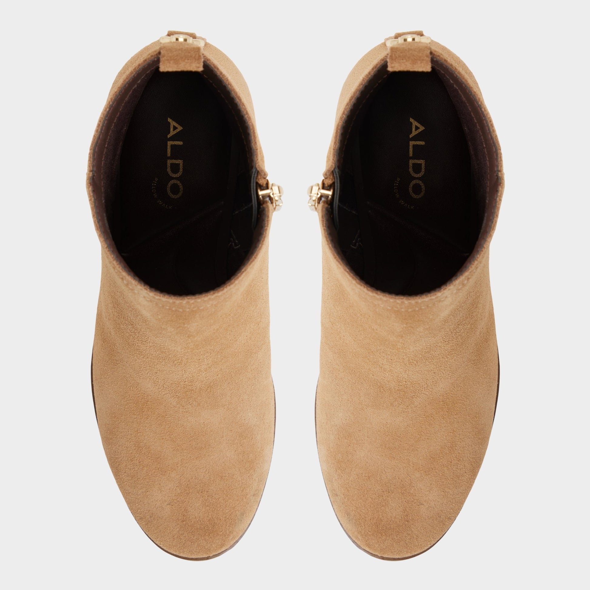 Top-down view of the Medium Brown Noemia Ankle boot