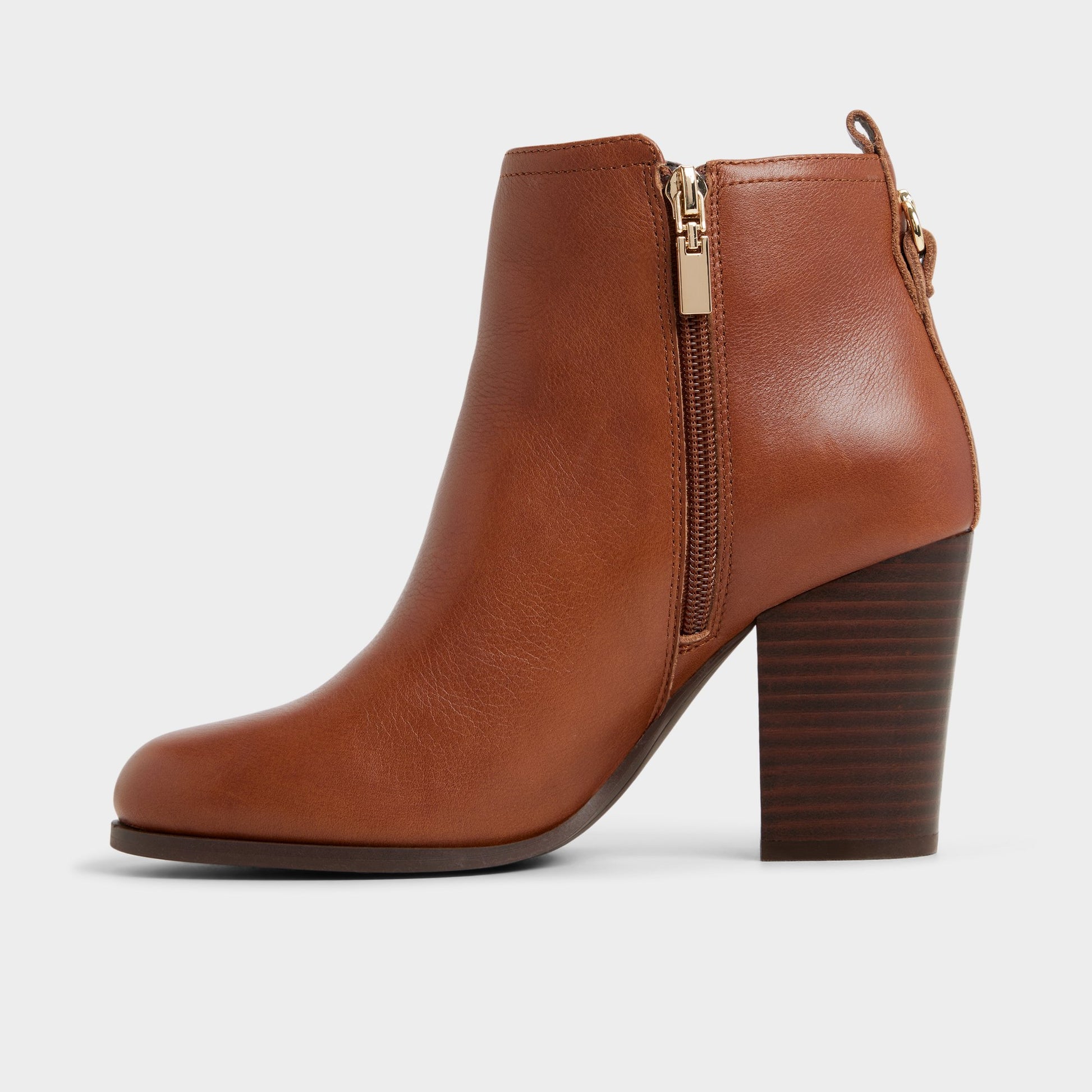 Side view of Medium Brown Noemia Ankle boot