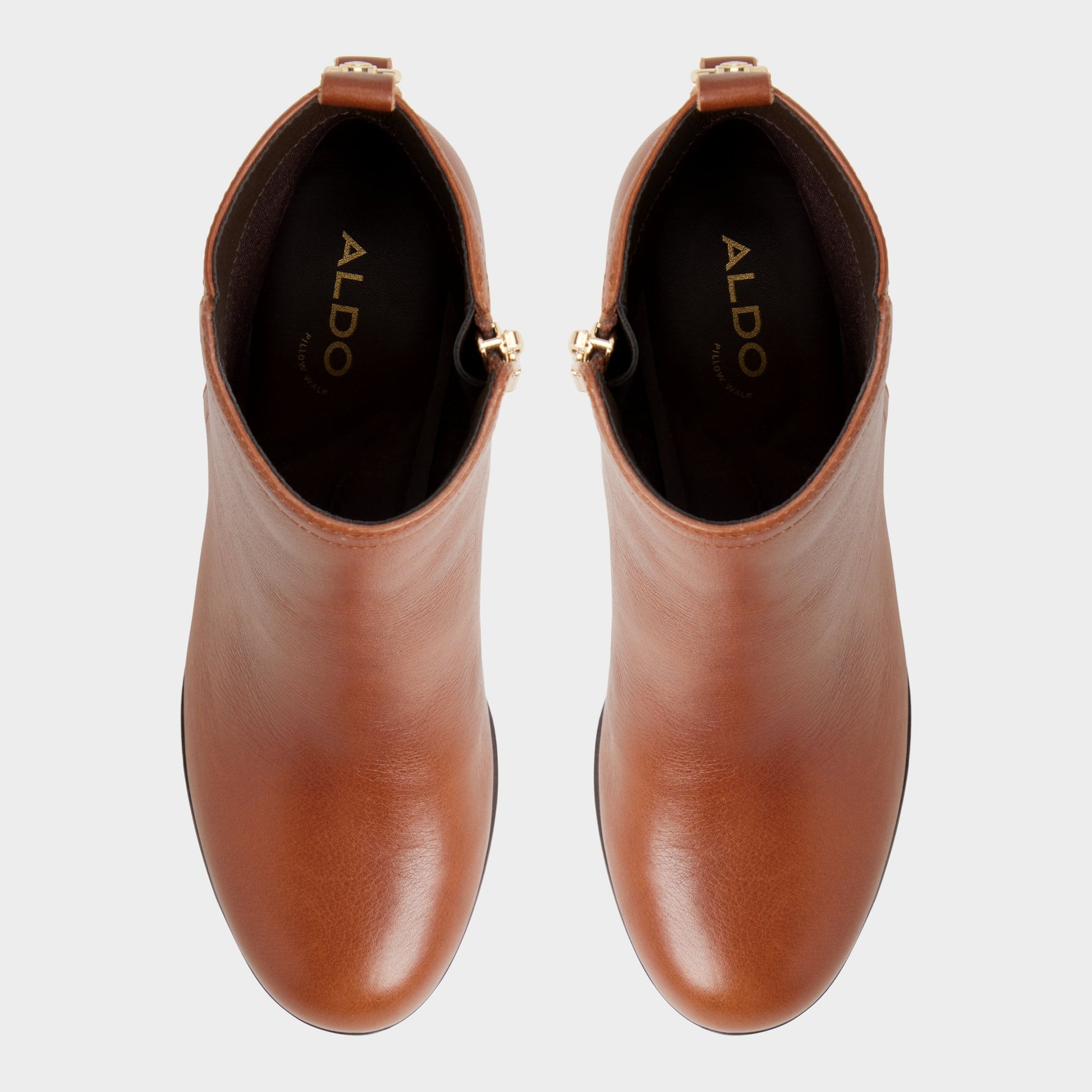 Top-down view of the Medium Brown Noemia Ankle boot
