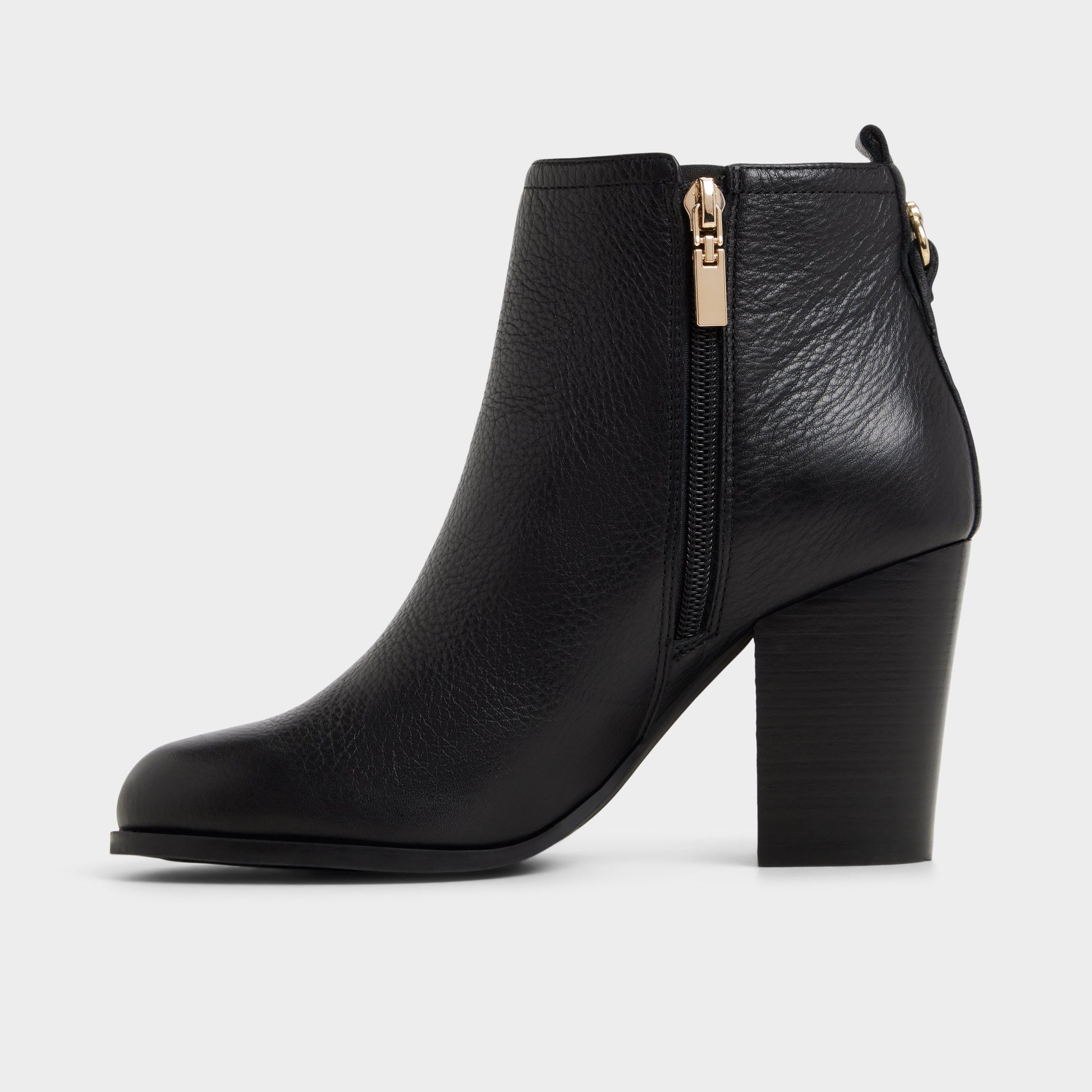 Side view of Black Noemia Ankle boot