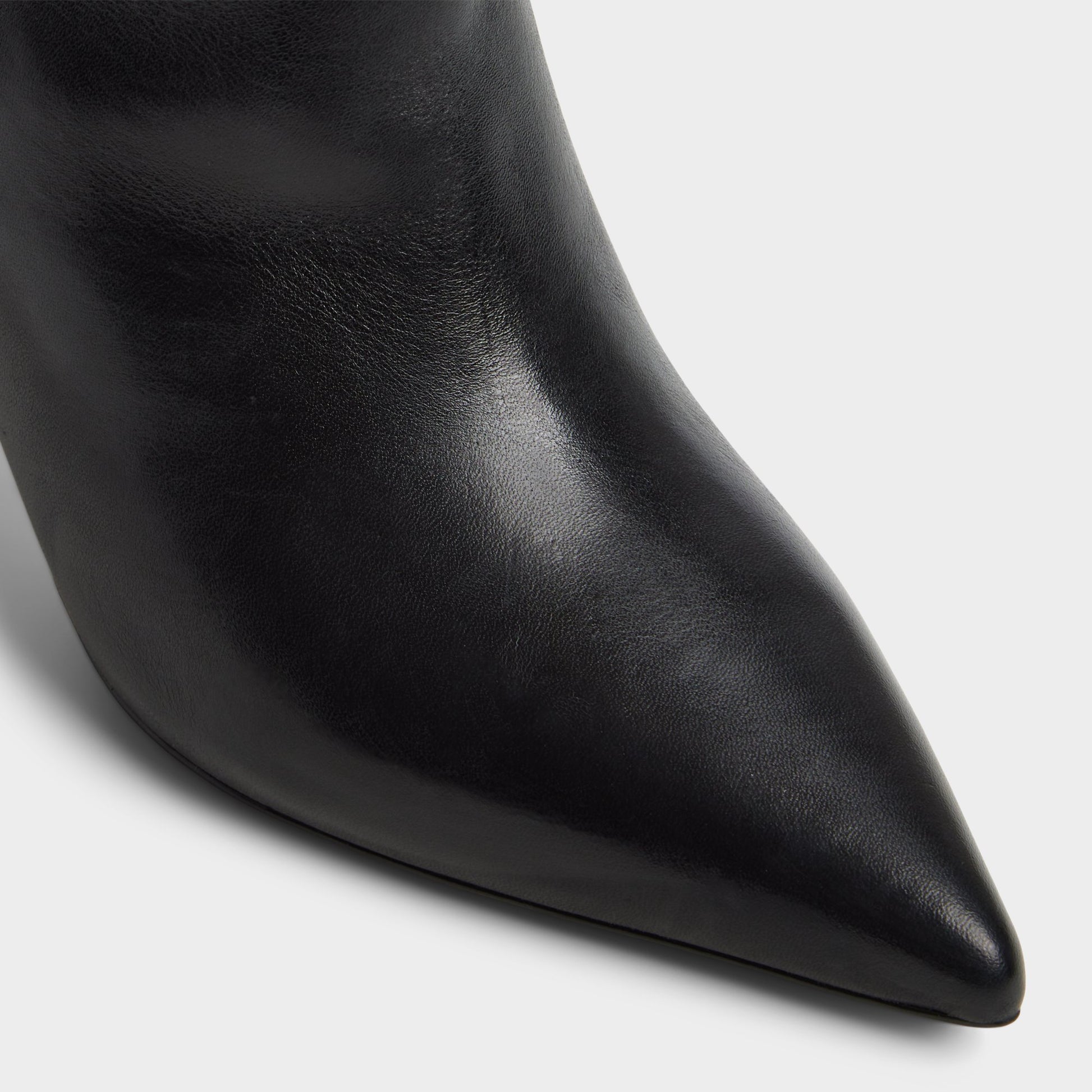 Close-up of the Black Saphiria-wc Knee-high boot