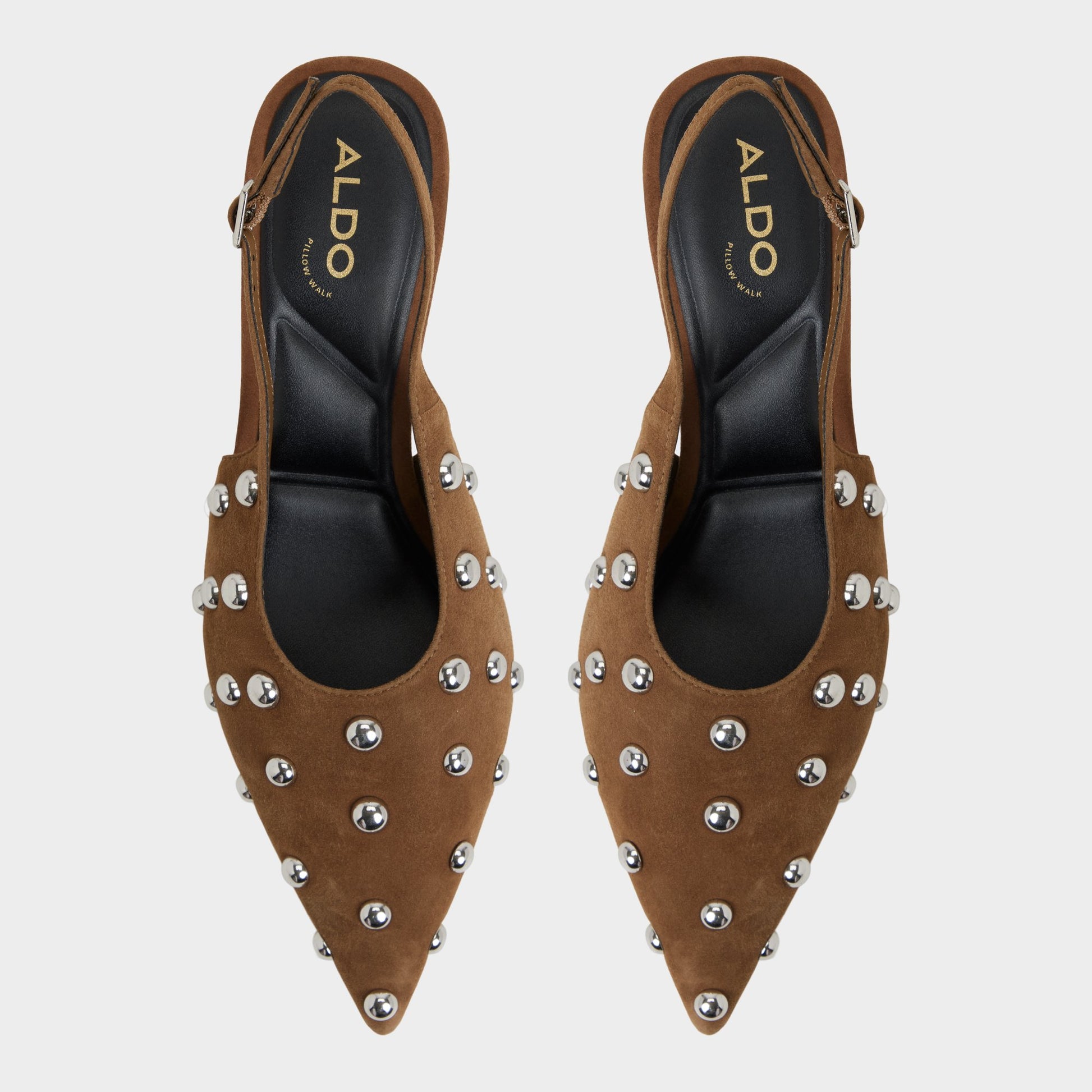 Top-down view of the Other Green Naiarah Slingback heel