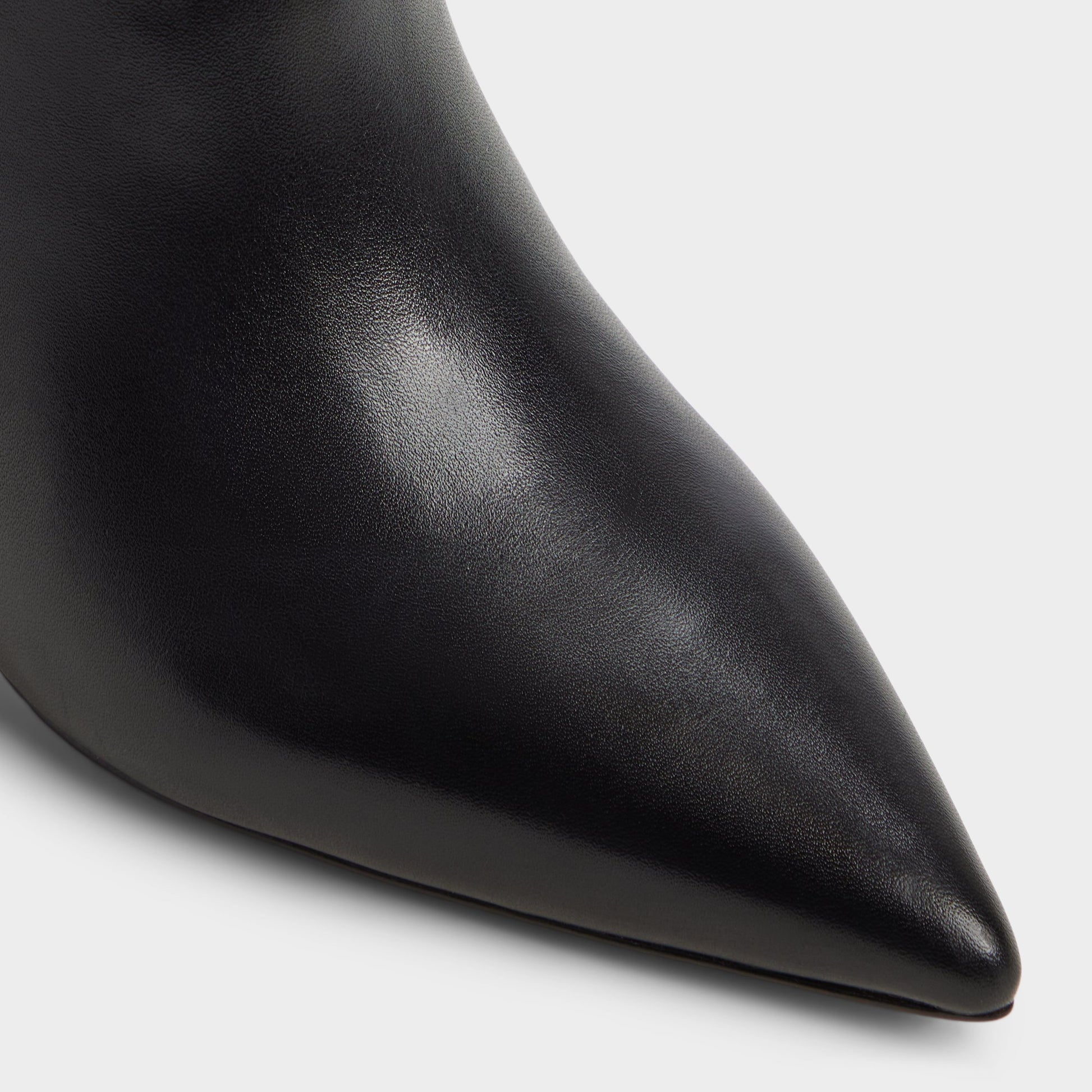 Close-up of the Black Saphiria Knee-high boot