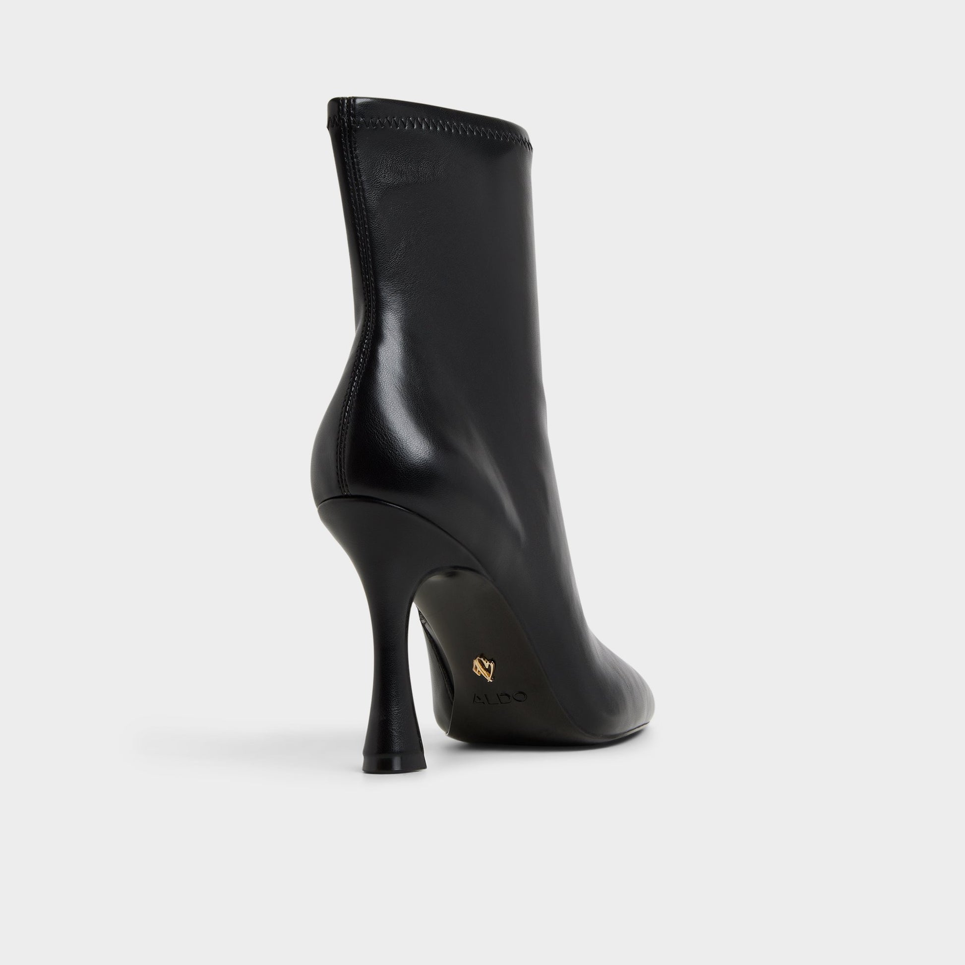 Three-quarter angle of Black Ranabelila Ankle boot's back side