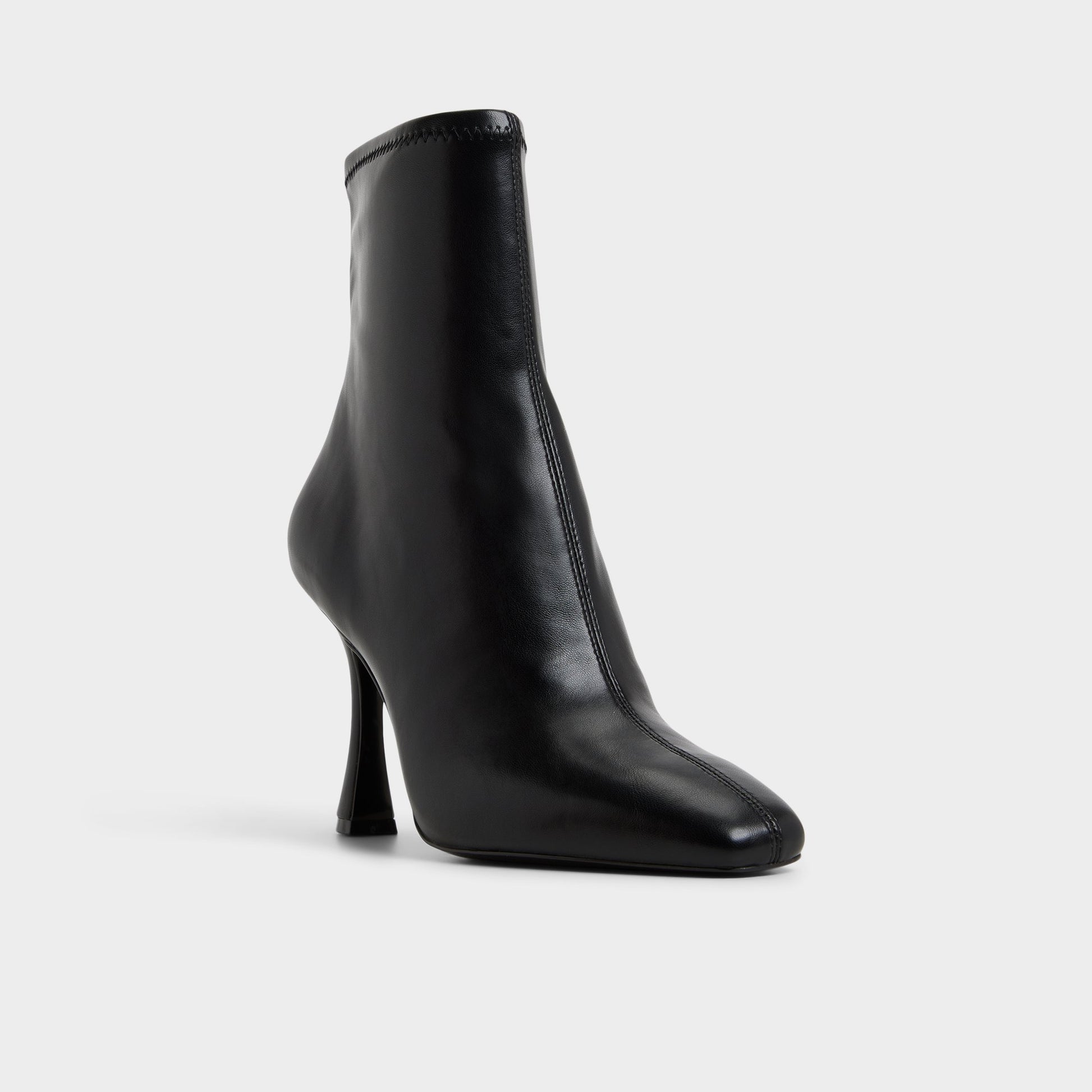 Three-quarter angle of Black Ranabelila Ankle boot's front side
