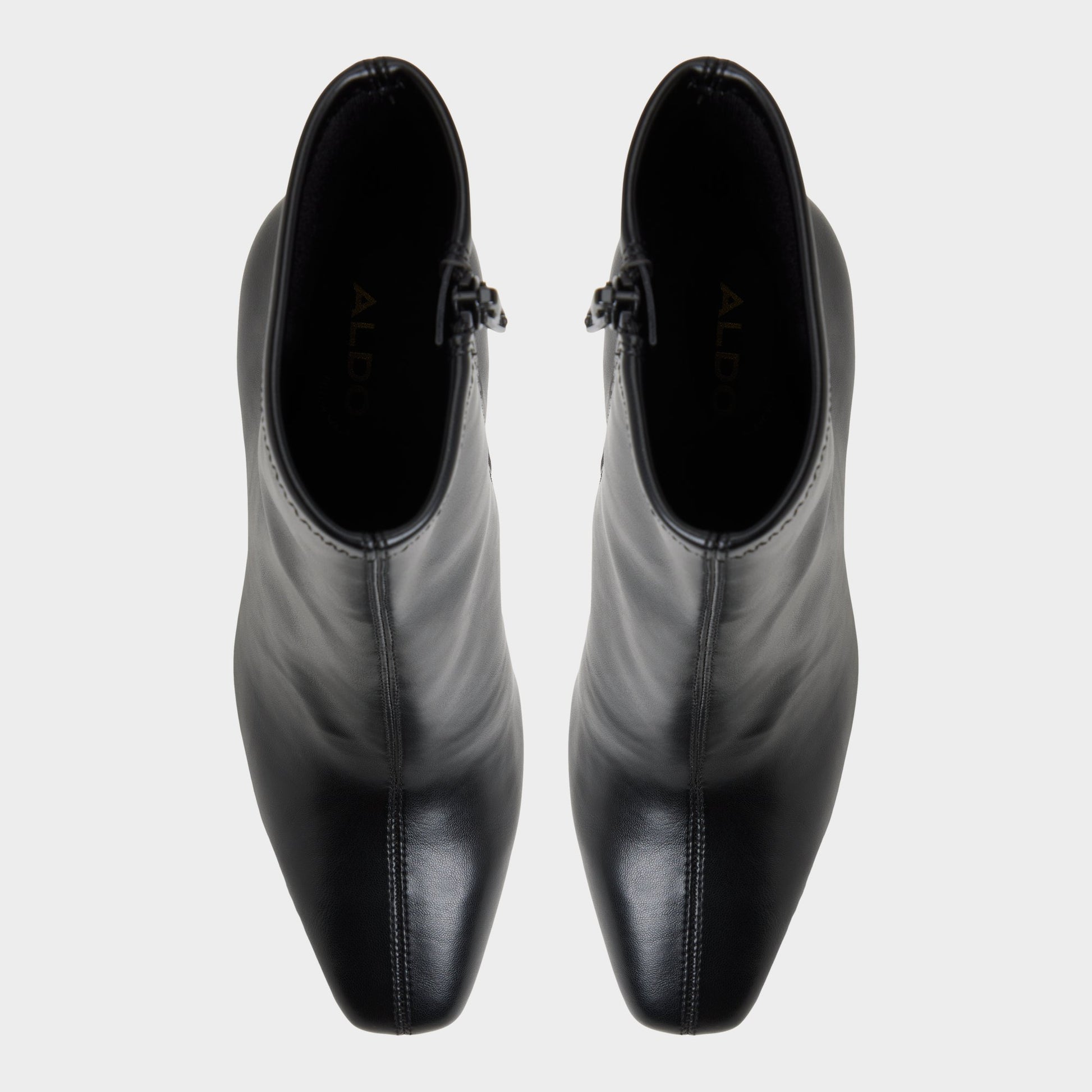 Top-down view of the Black Ranabelila Ankle boot