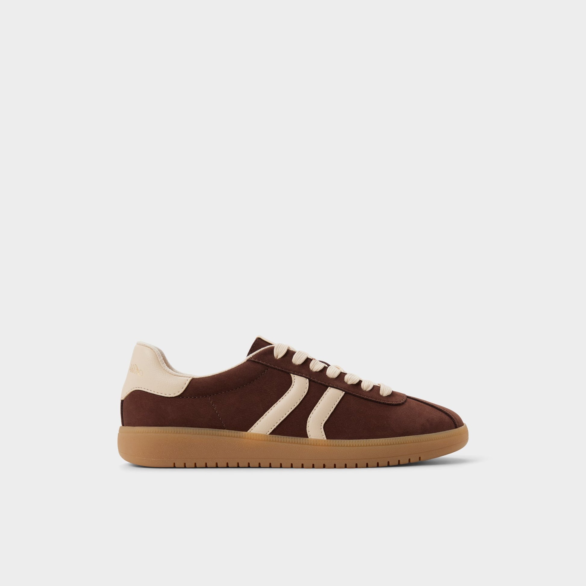 Main View of Dark Brown Chicsneaker Low top sneaker for Womens