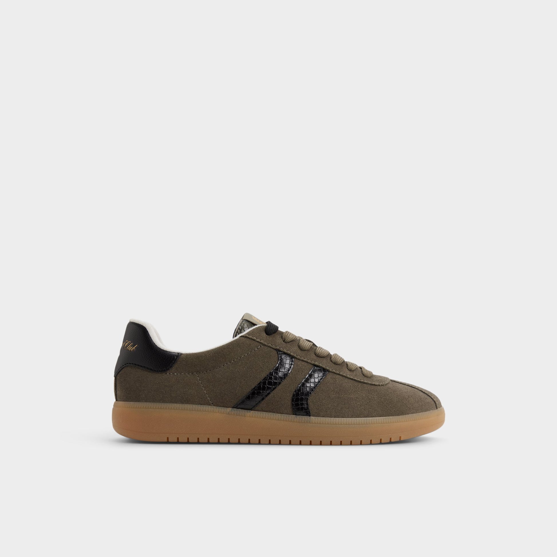 Main View of Olive Chicsneaker Low top sneaker for Womens
