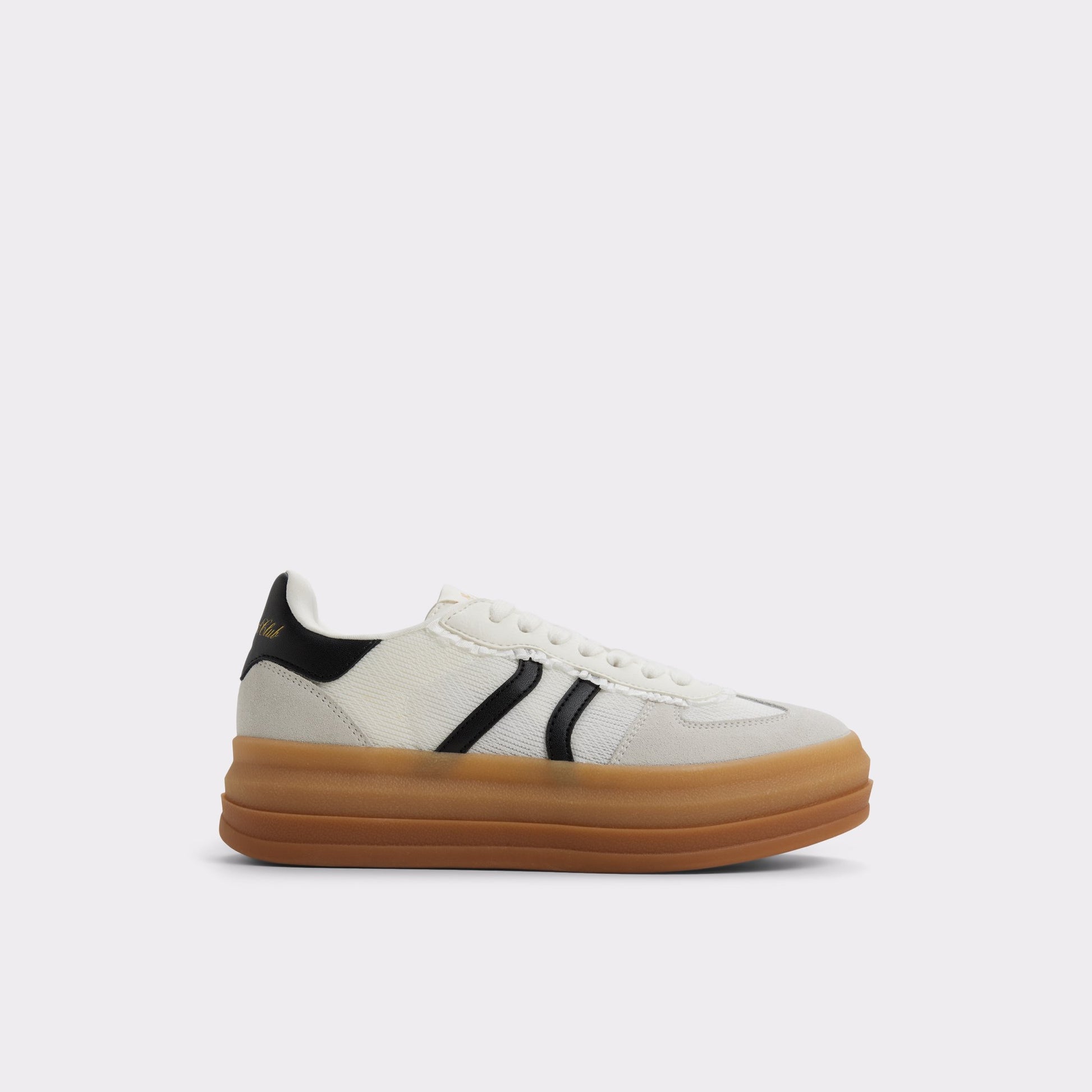 Main View of White/Black Elabrintar Low top sneaker for Womens
