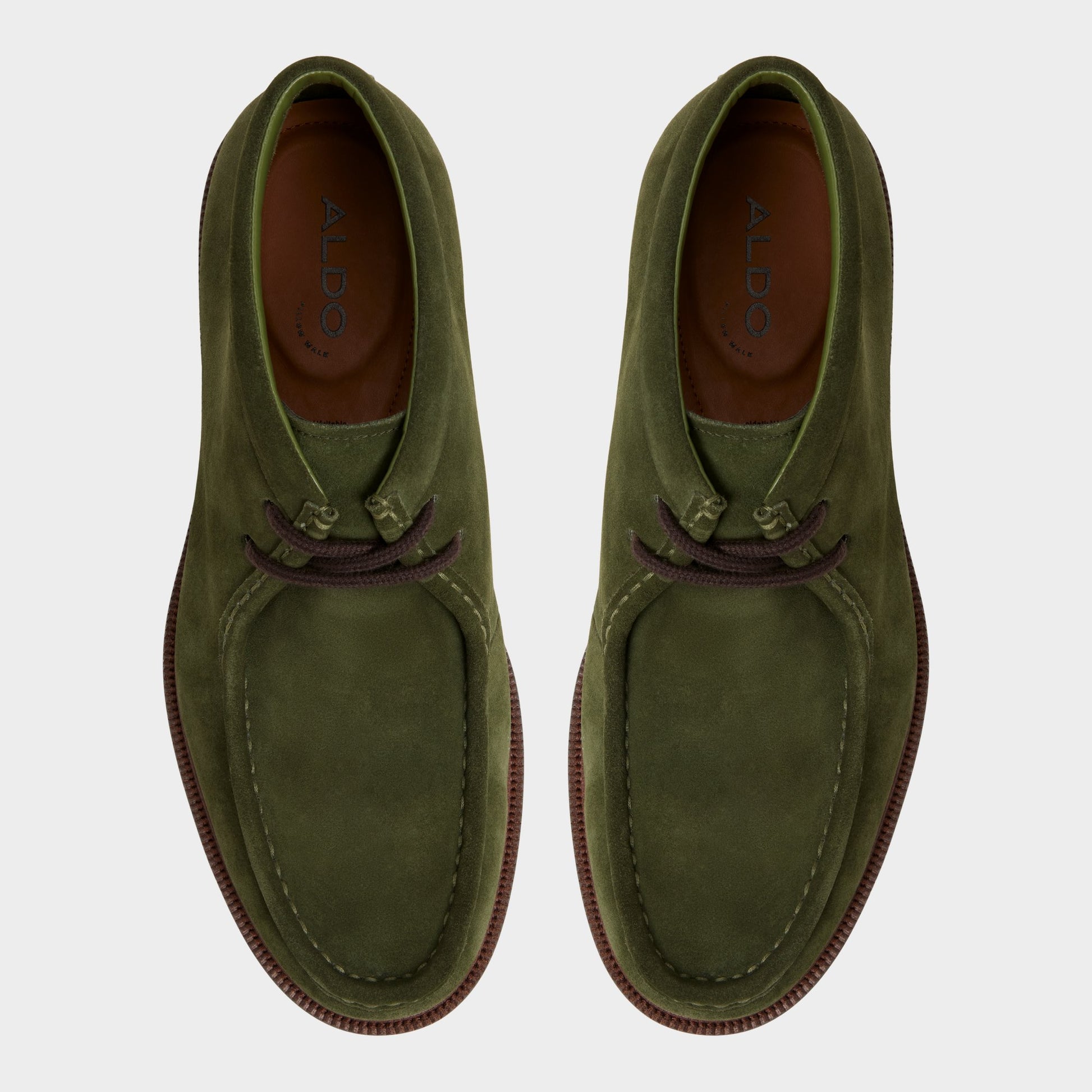 Top-down view of the Olive Davie Chukka boot
