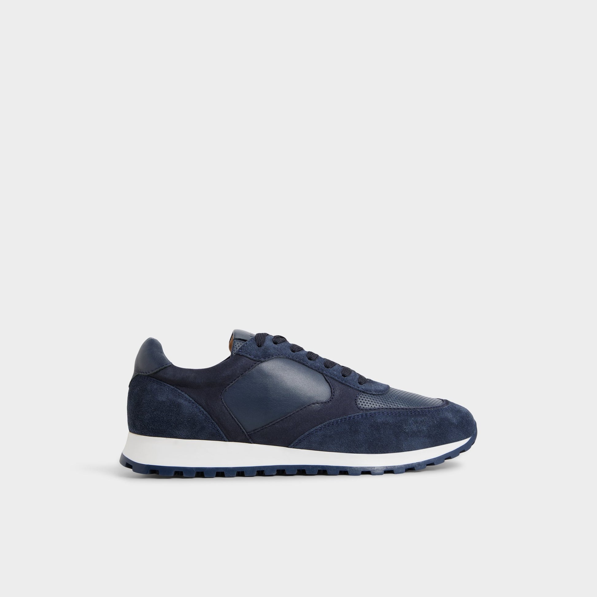 Main View of Navy Gordo Low top sneaker for Mens