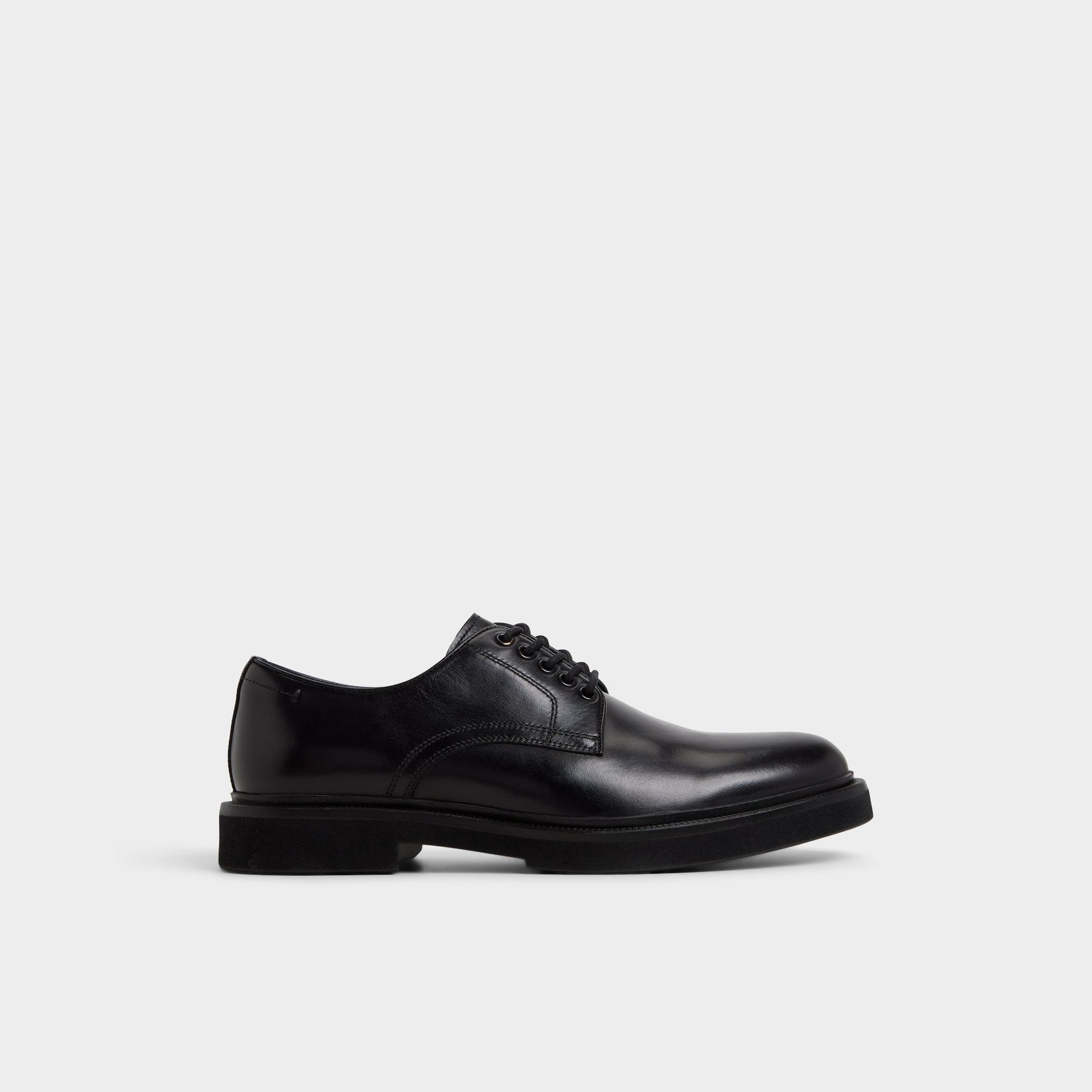 Main View of Black Geoff Derby shoe for Mens