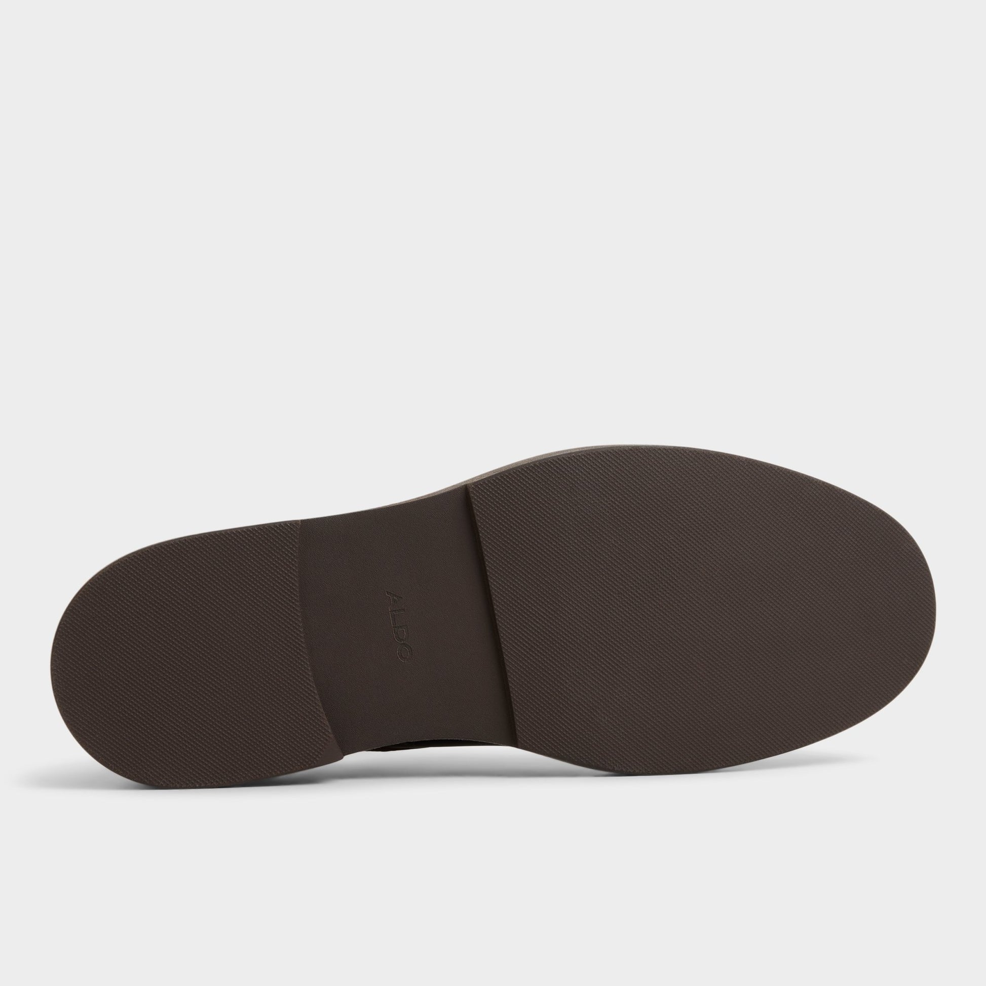 View of Dark brown Geoff Derby shoe's sole