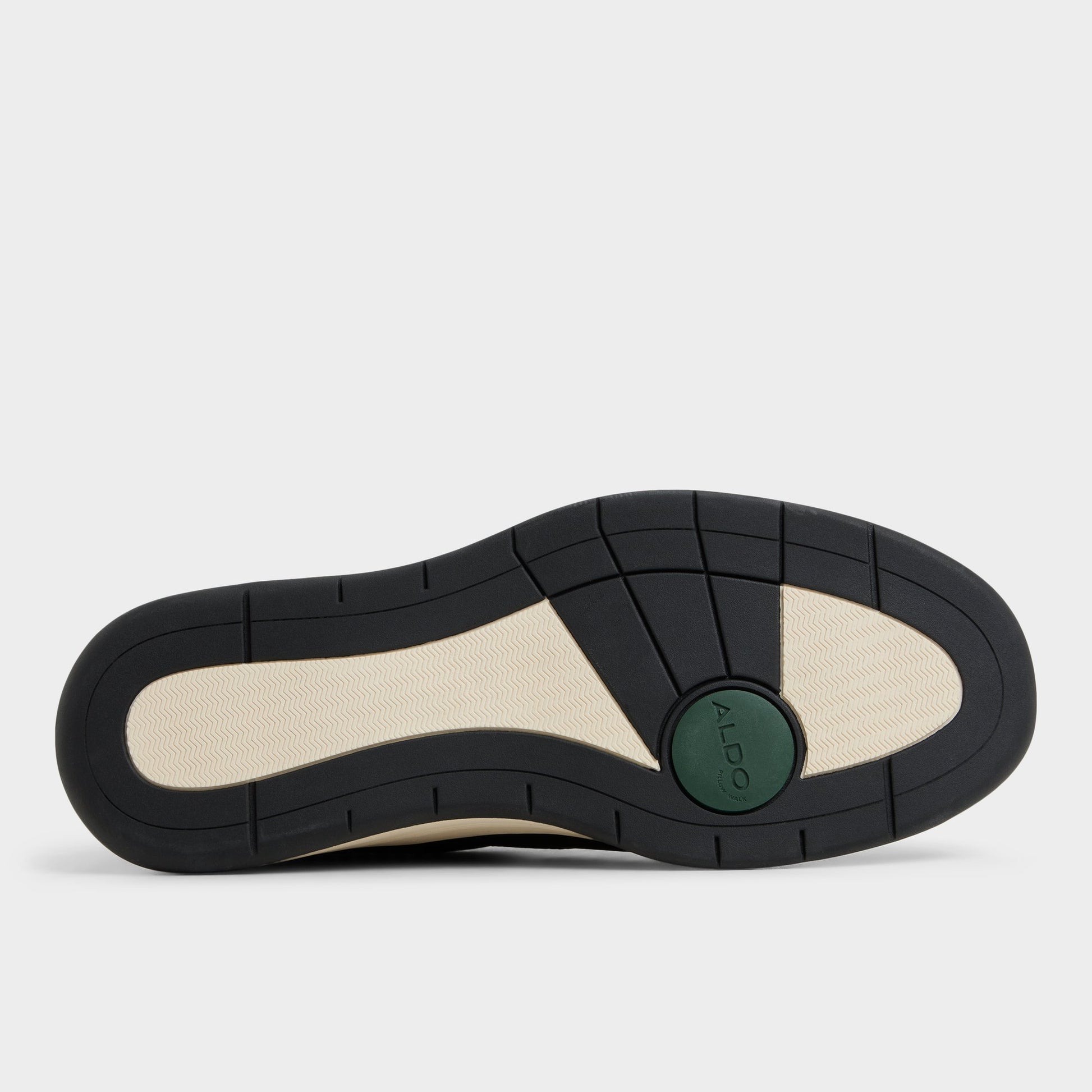 View of Black Konnor Oxford shoe's sole