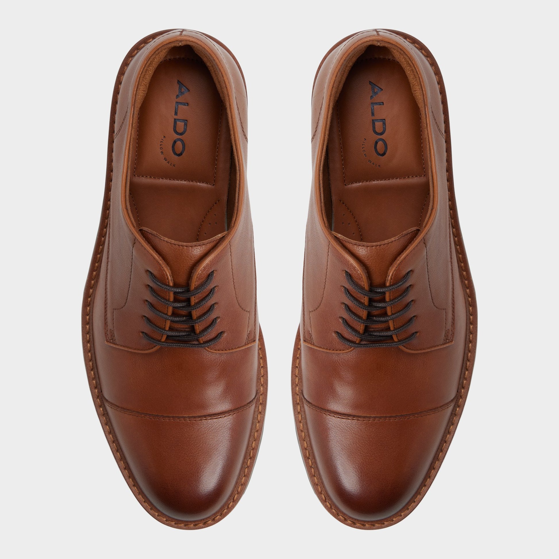 Vue de dessus de la Cognac Ferruci Chaussure derby