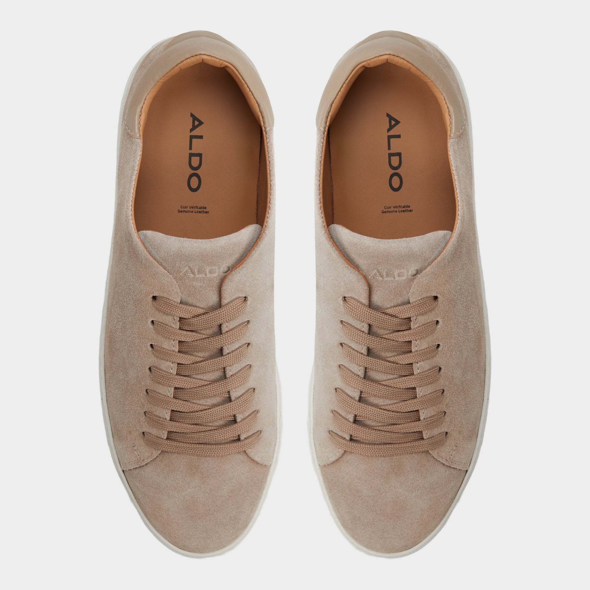 Top-down view of the Taupe primary - multi Fonzo Low top sneaker