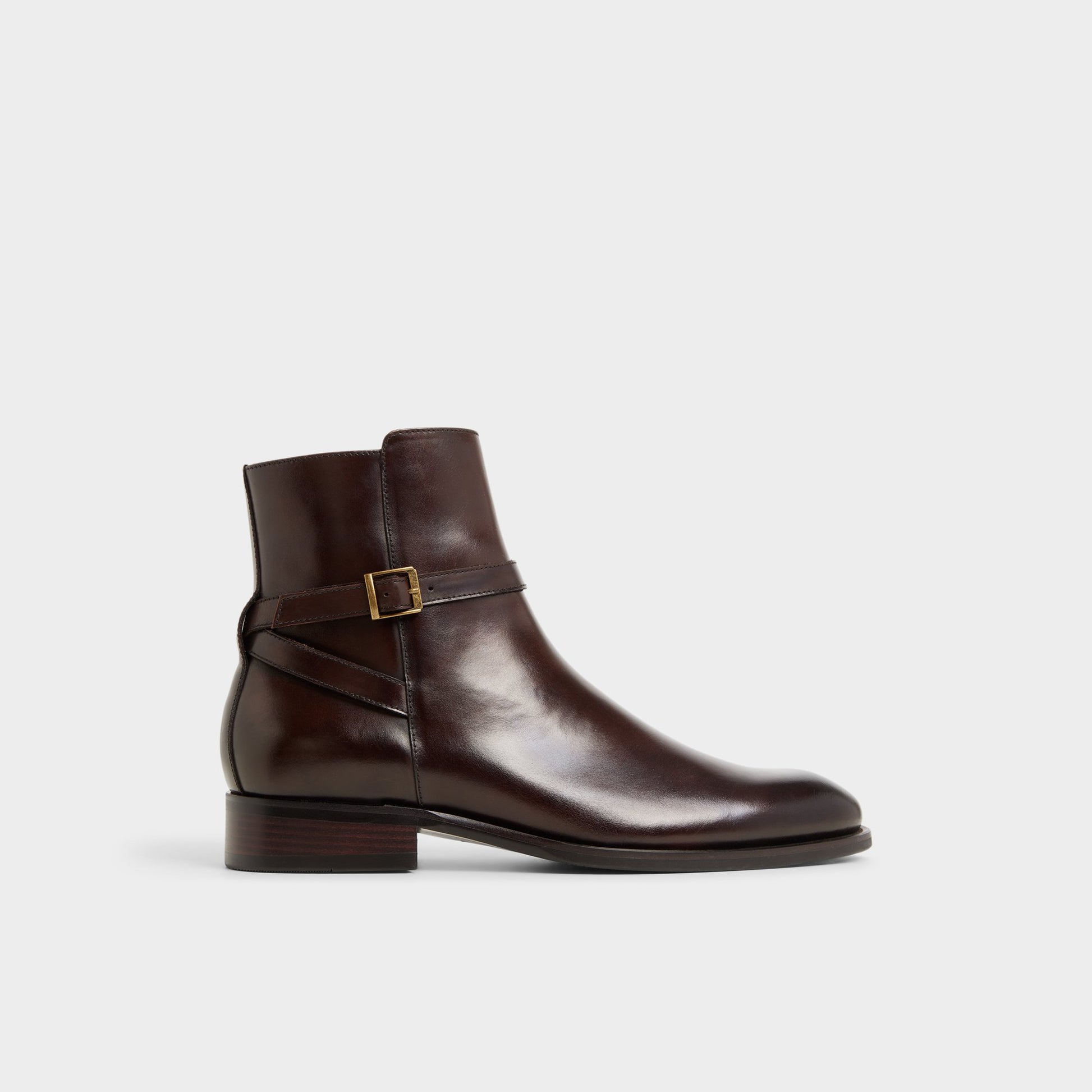 Main View of Dark brown Visco Ankle boot for Mens
