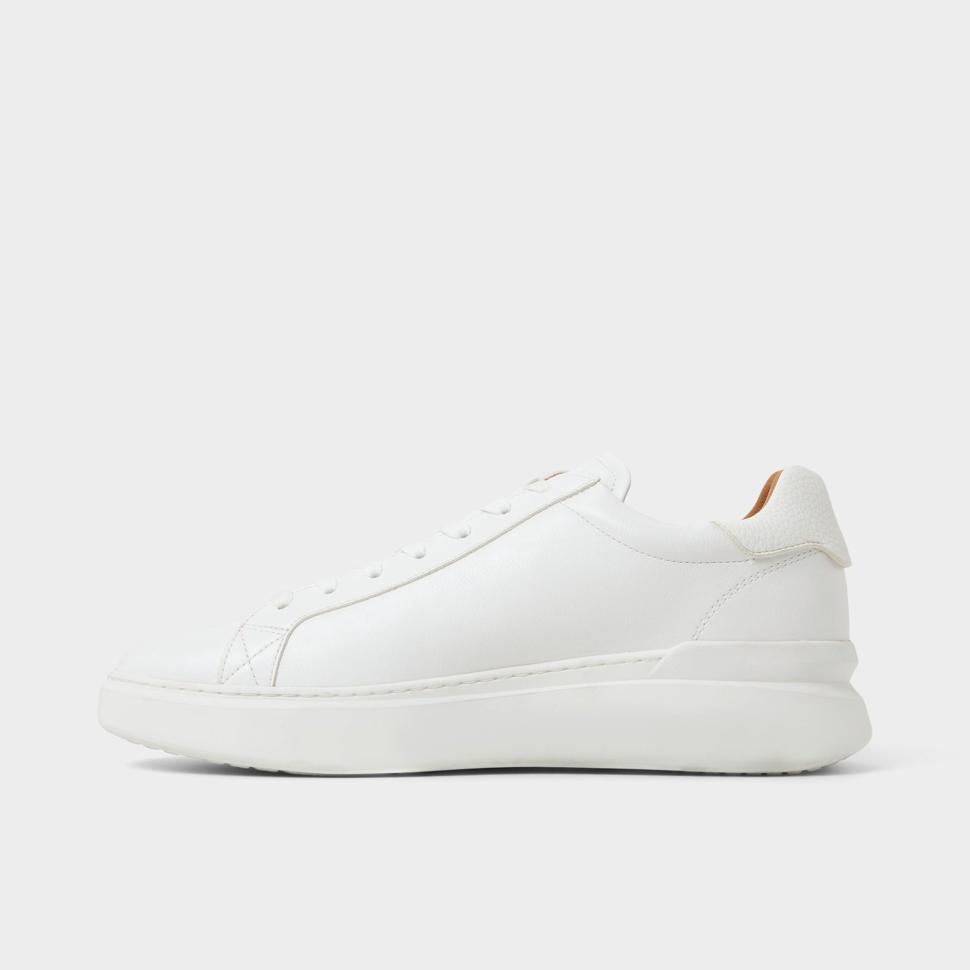 Side view of White Toddy Low top sneaker