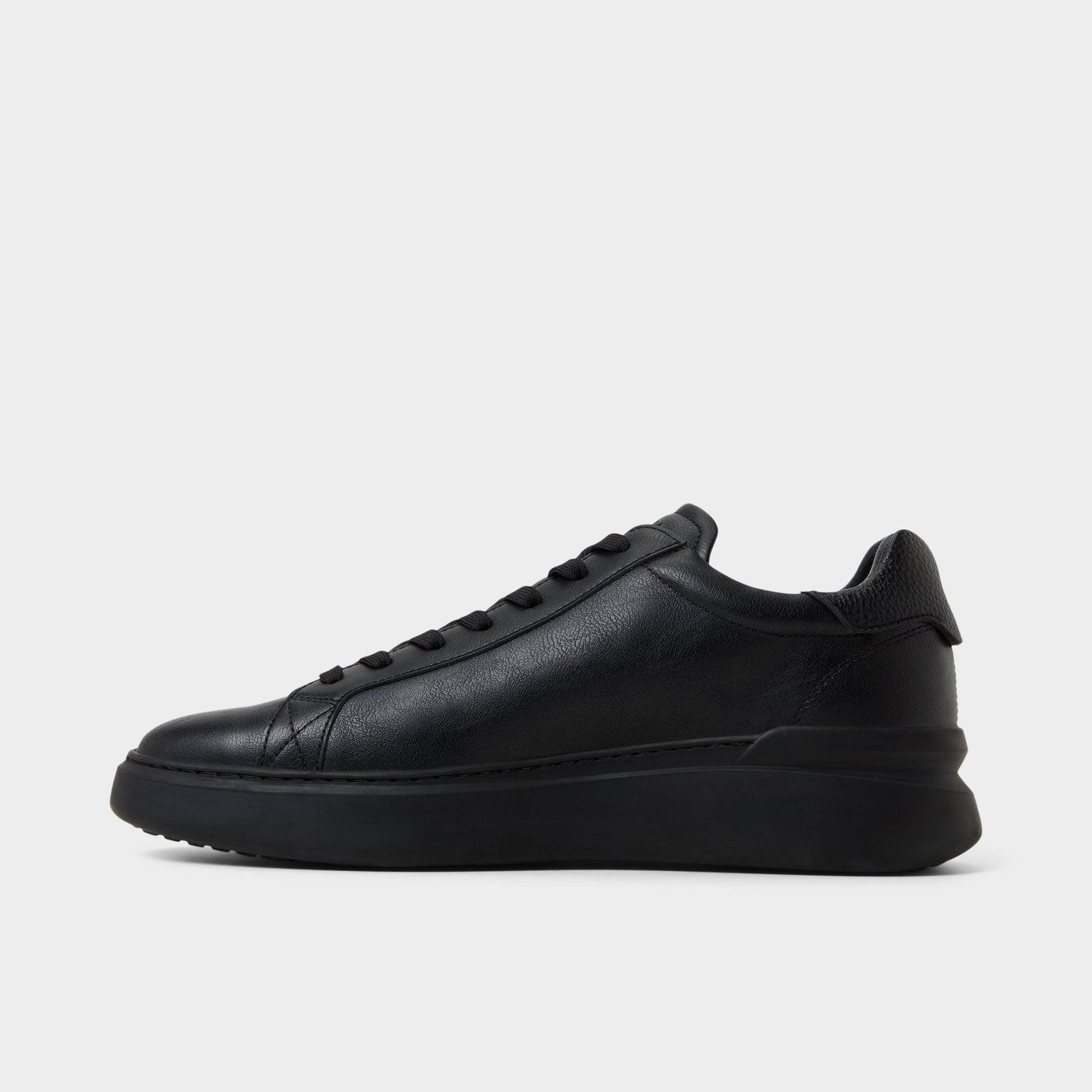 Side view of Black/Black Toddy Oxford shoe